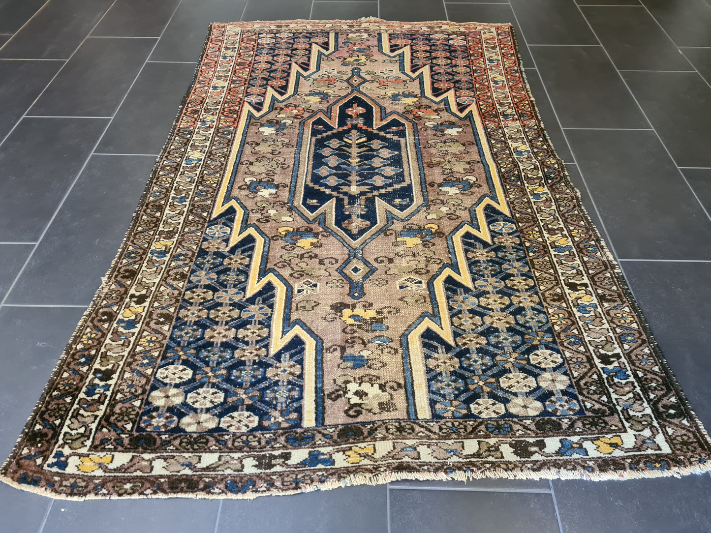 Antiker Handgeknüpfter Perser Teppich Malaya Orientteppich 202x134cm