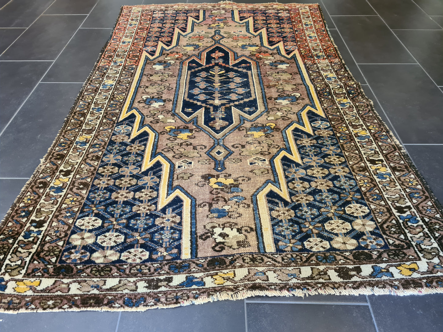 Antiker Handgeknüpfter Perser Teppich Malaya Orientteppich 202x134cm