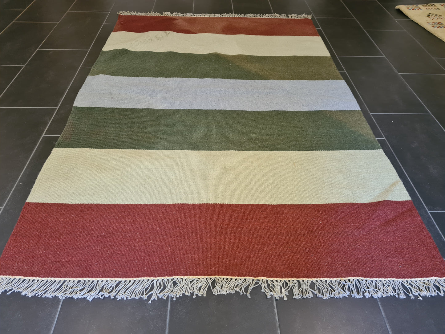 Feiner Handgeknüpfter Perser Teppich Orientteppich Kelim Modern 204x140cm