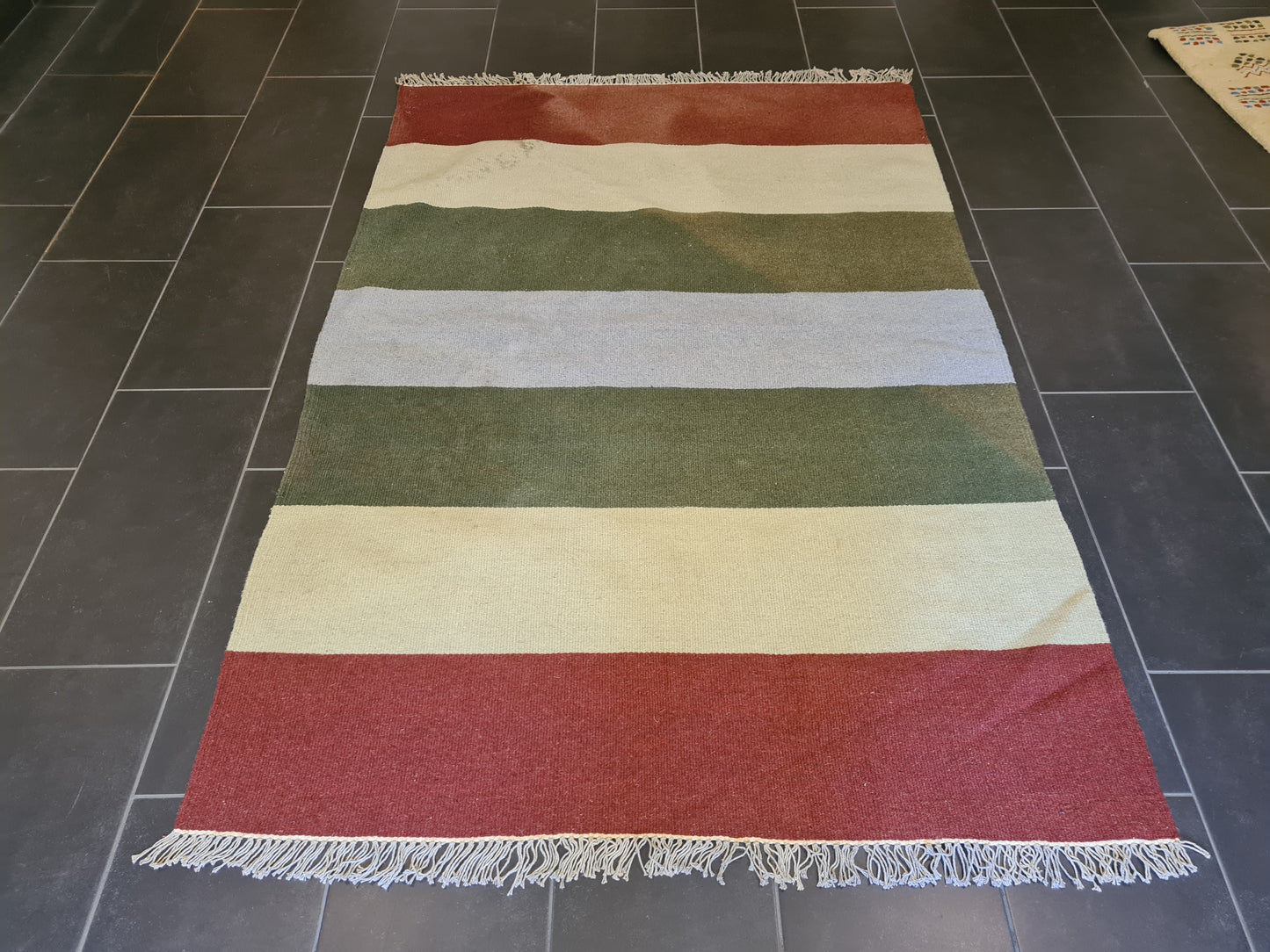 Feiner Handgeknüpfter Perser Teppich Orientteppich Kelim Modern 204x140cm