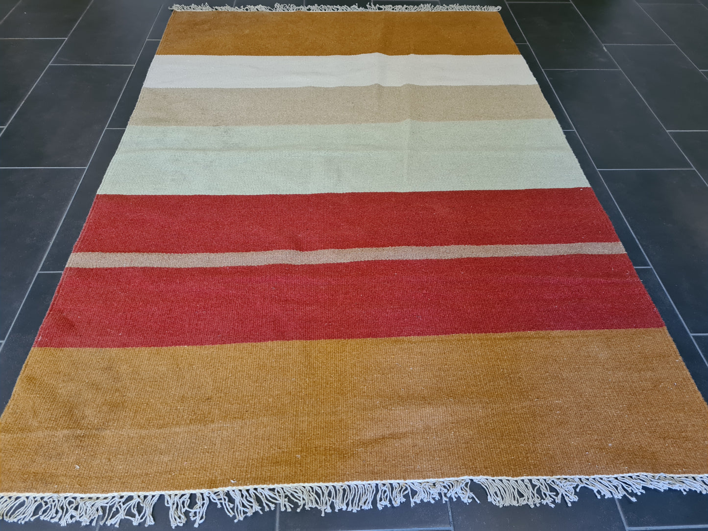 Feiner Handgeknüpfter Perser Teppich Orientteppich Kelim 201x140cm