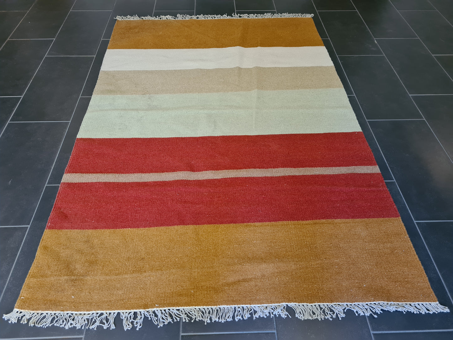 Feiner Handgeknüpfter Perser Teppich Orientteppich Kelim 201x140cm