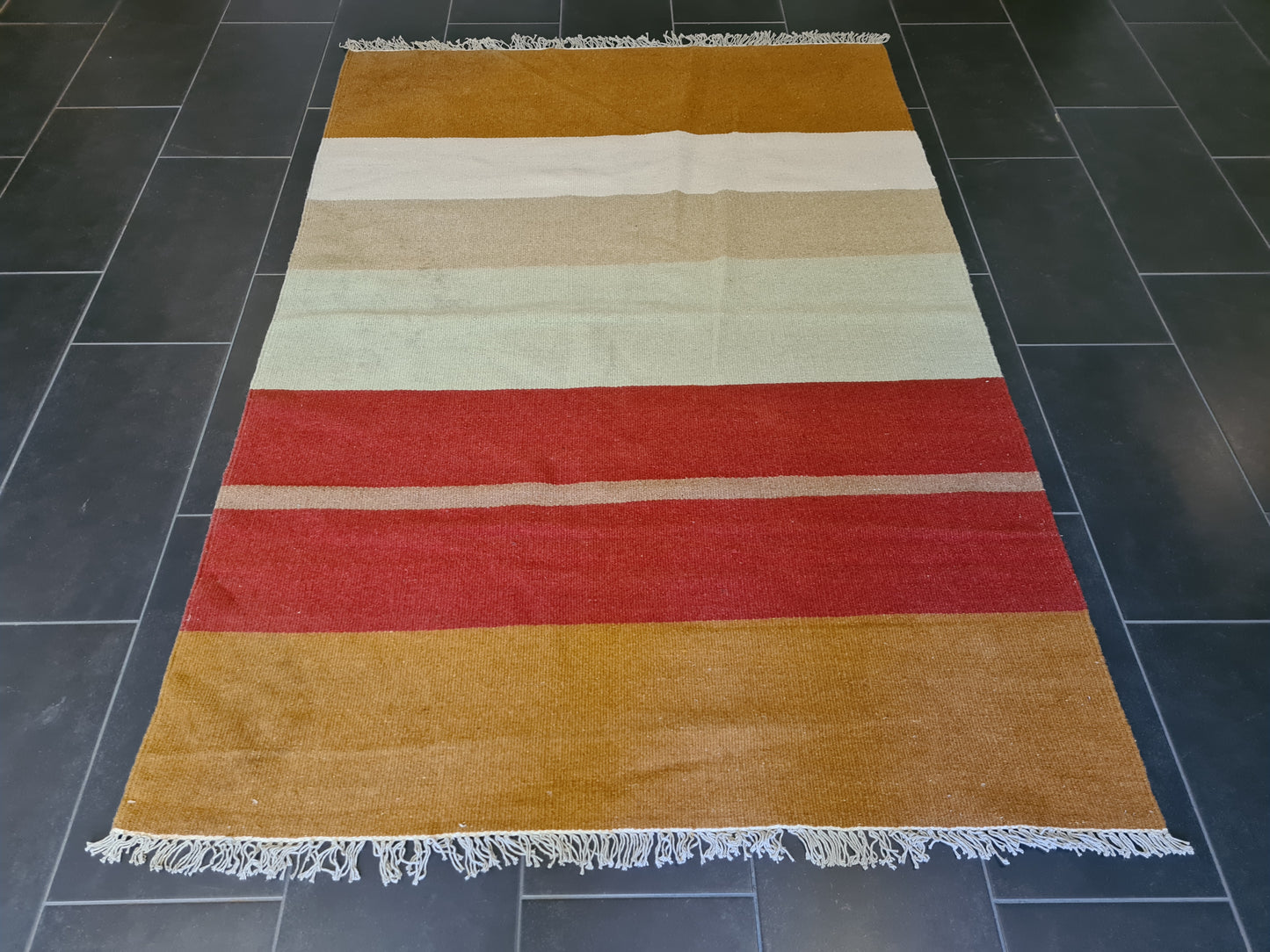 Feiner Handgeknüpfter Perser Teppich Orientteppich Kelim 201x140cm