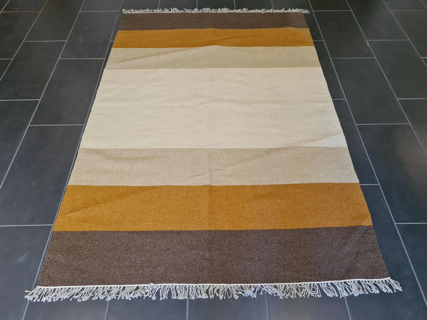 Feiner Handgeknüpfter Perser Teppich Orientteppich Kelim 206x139cm