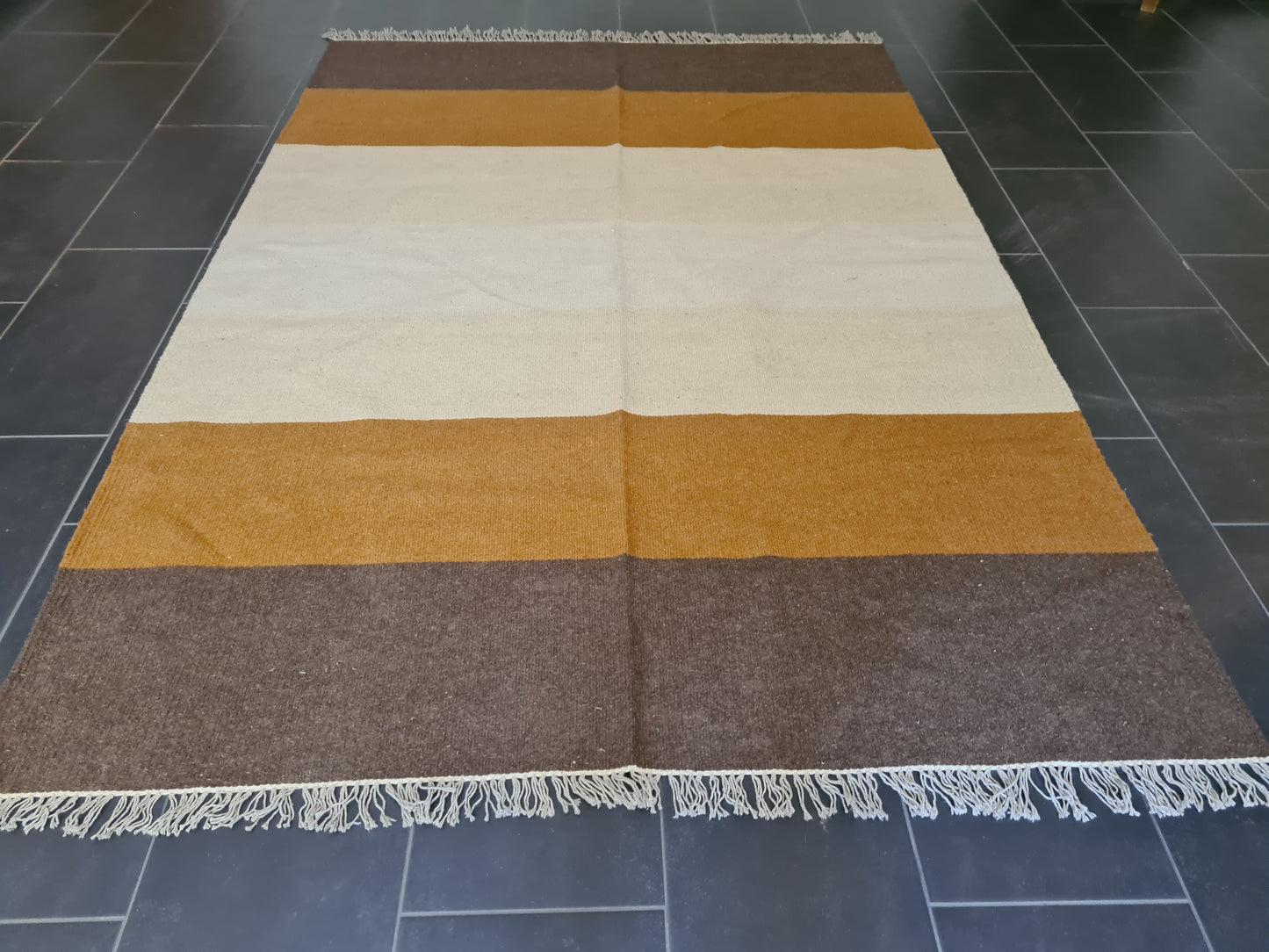 Feiner Handgeknüpfter Perser Teppich Orientteppich Kelim 246x166cm