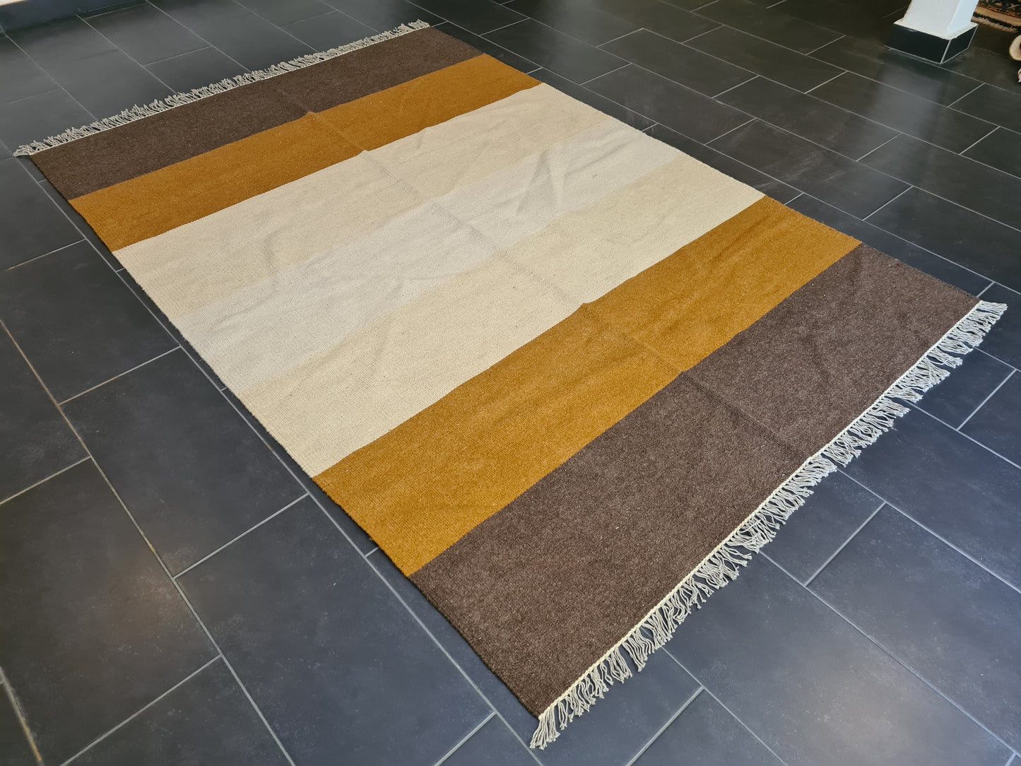 Feiner Handgeknüpfter Perser Teppich Orientteppich Kelim 246x166cm