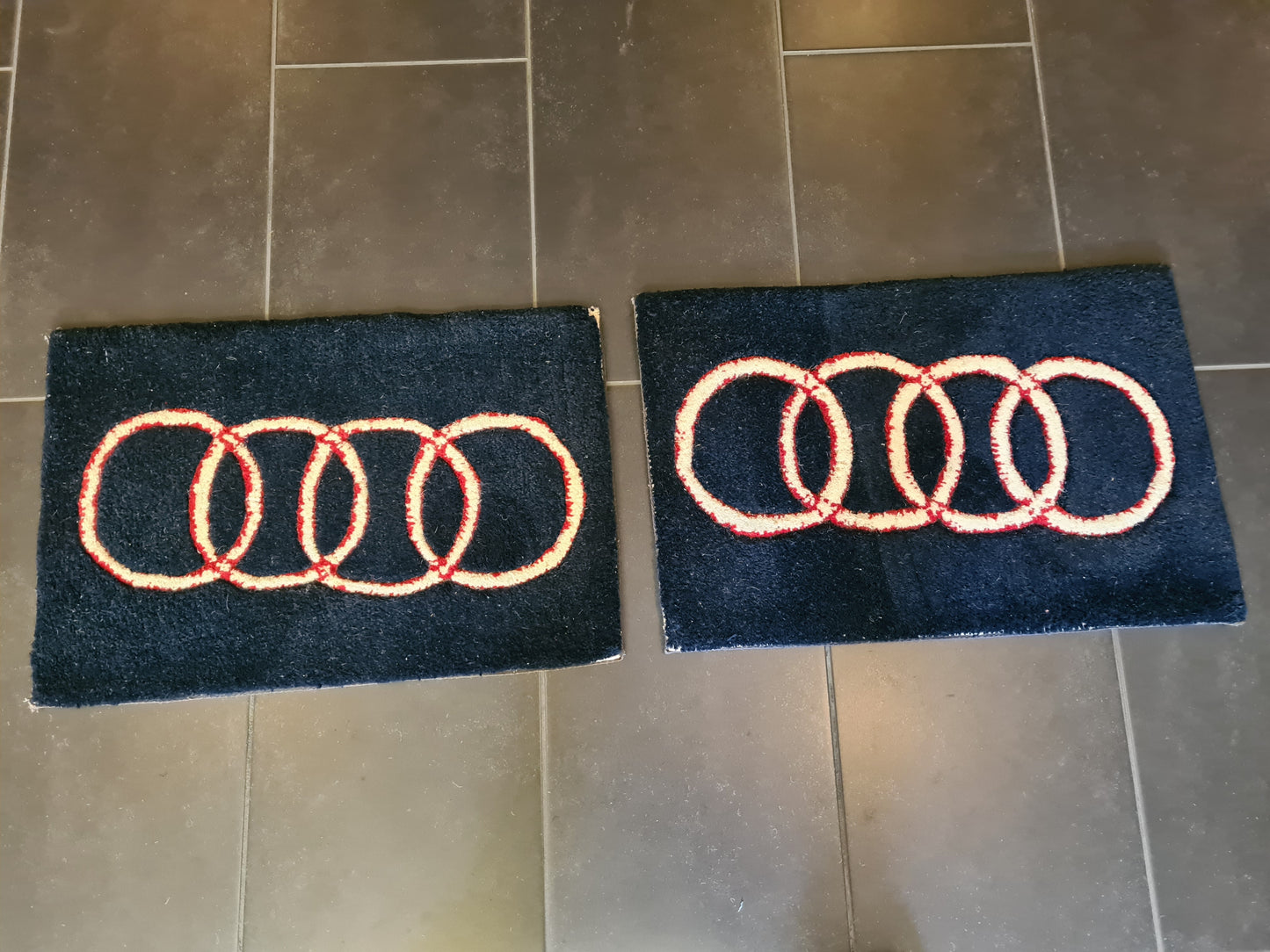 Hochwertig Handgetupfter Audi Design Teppich Orientteppich Set 2 Stück 61x40cm