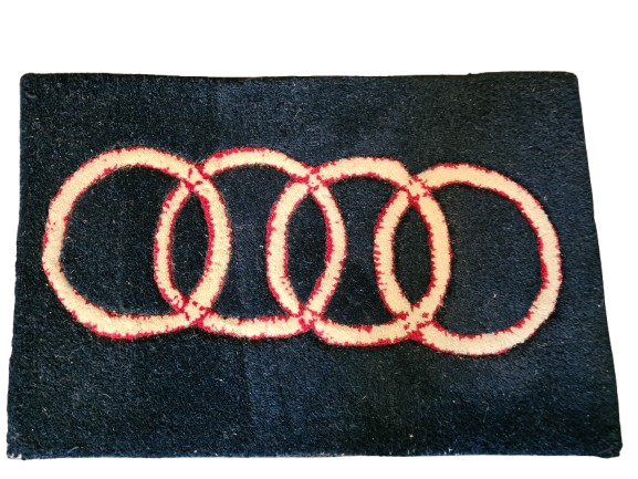 Hochwertig Handgetupfter Audi Design Teppich Orientteppich Set 2 Stück 61x40cm