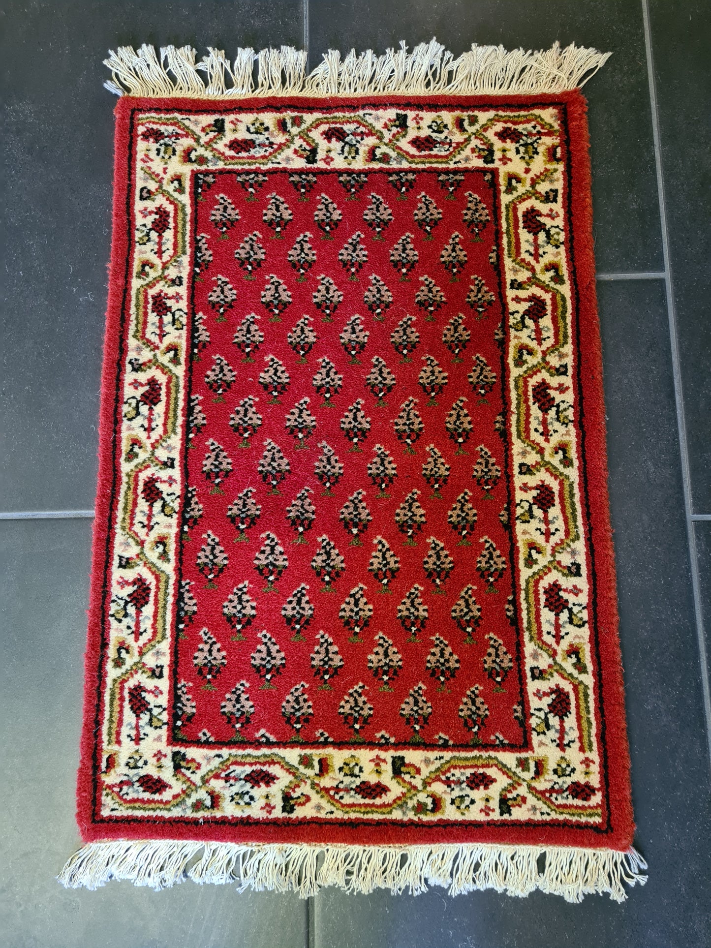 Edler Handgeknüpfter Perser Teppich Orientteppich Sarough Mir 61x41cm