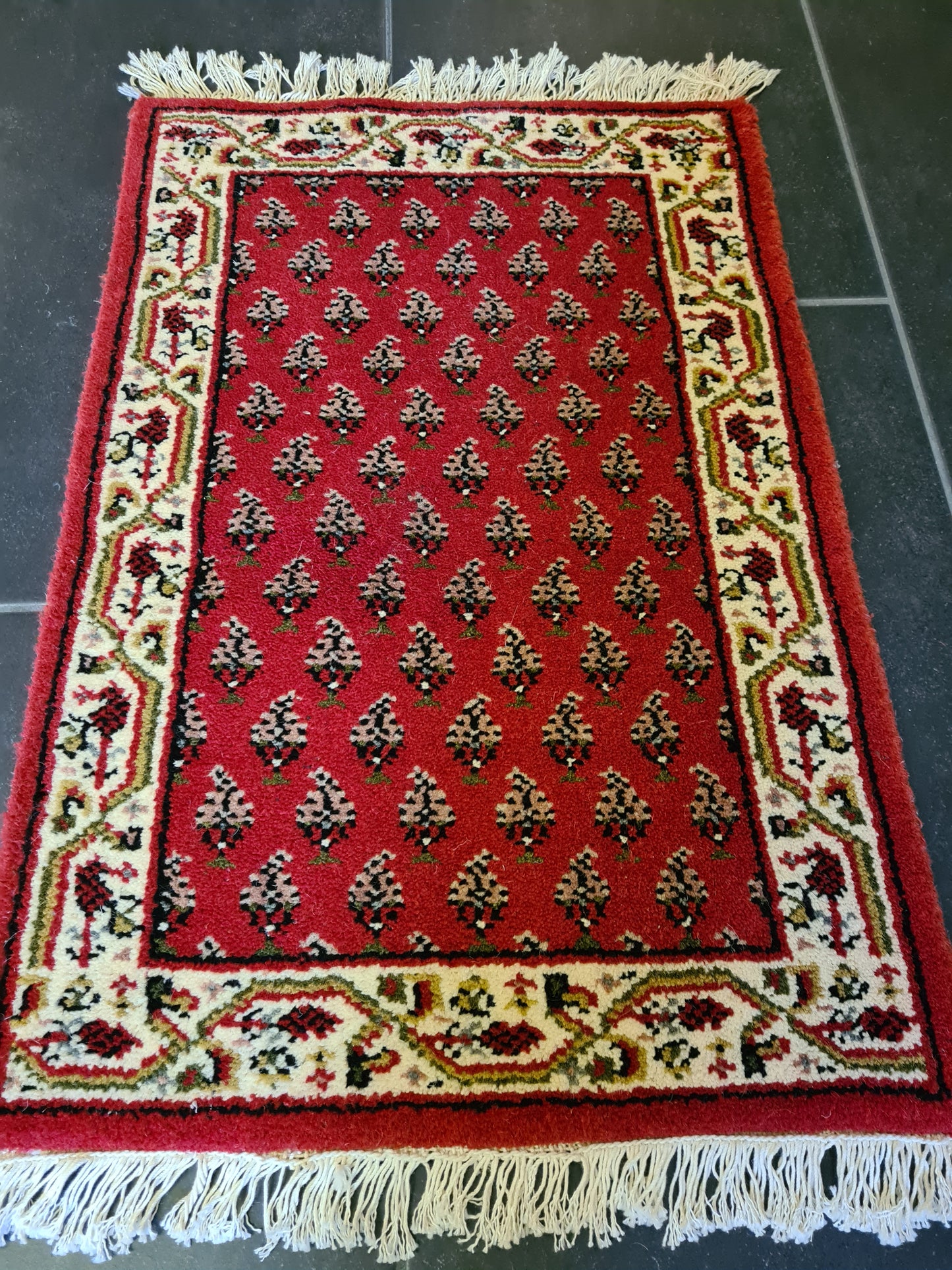 Edler Handgeknüpfter Perser Teppich Orientteppich Sarough Mir 61x41cm