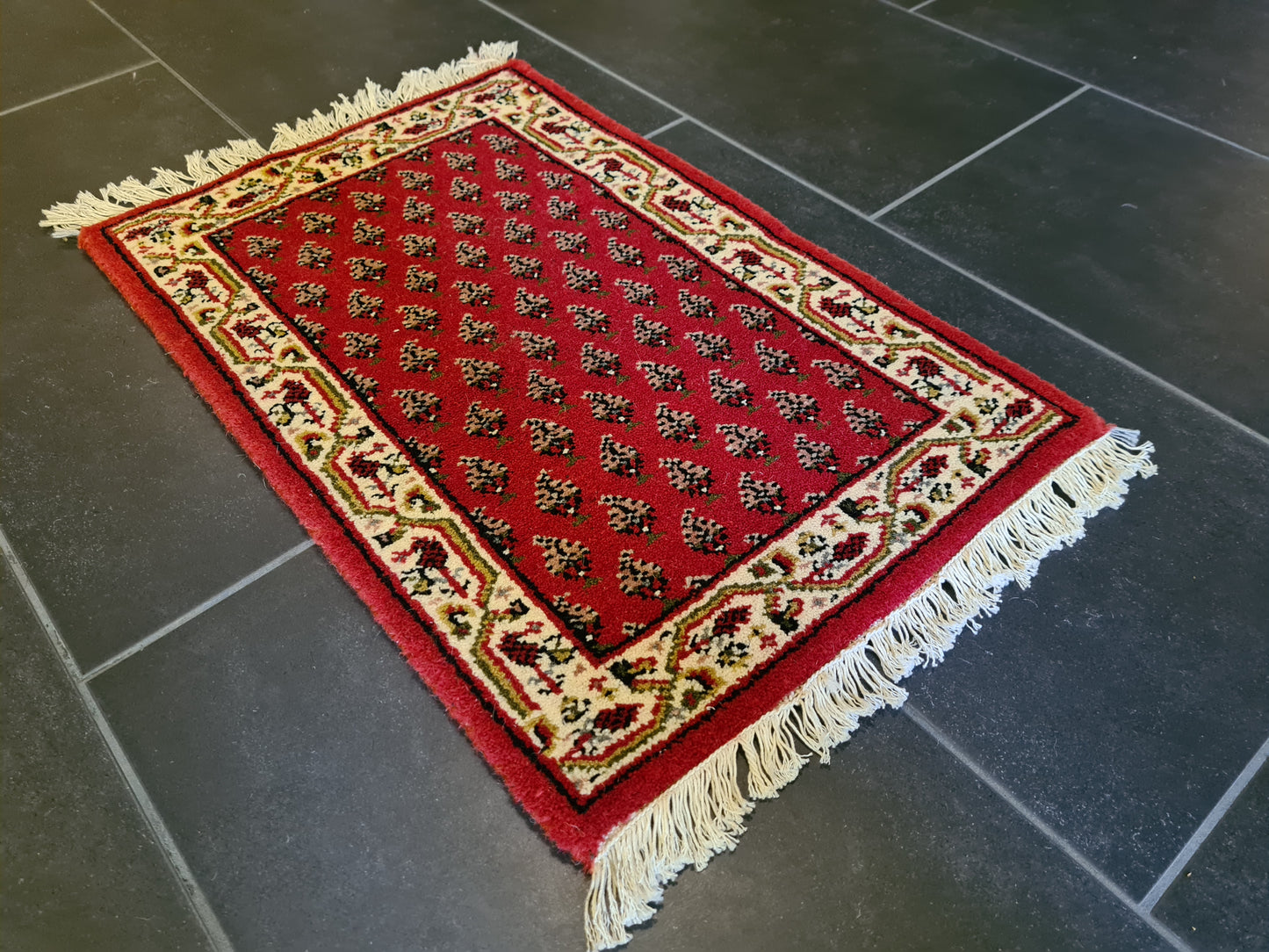 Edler Handgeknüpfter Perser Teppich Orientteppich Sarough Mir 61x41cm