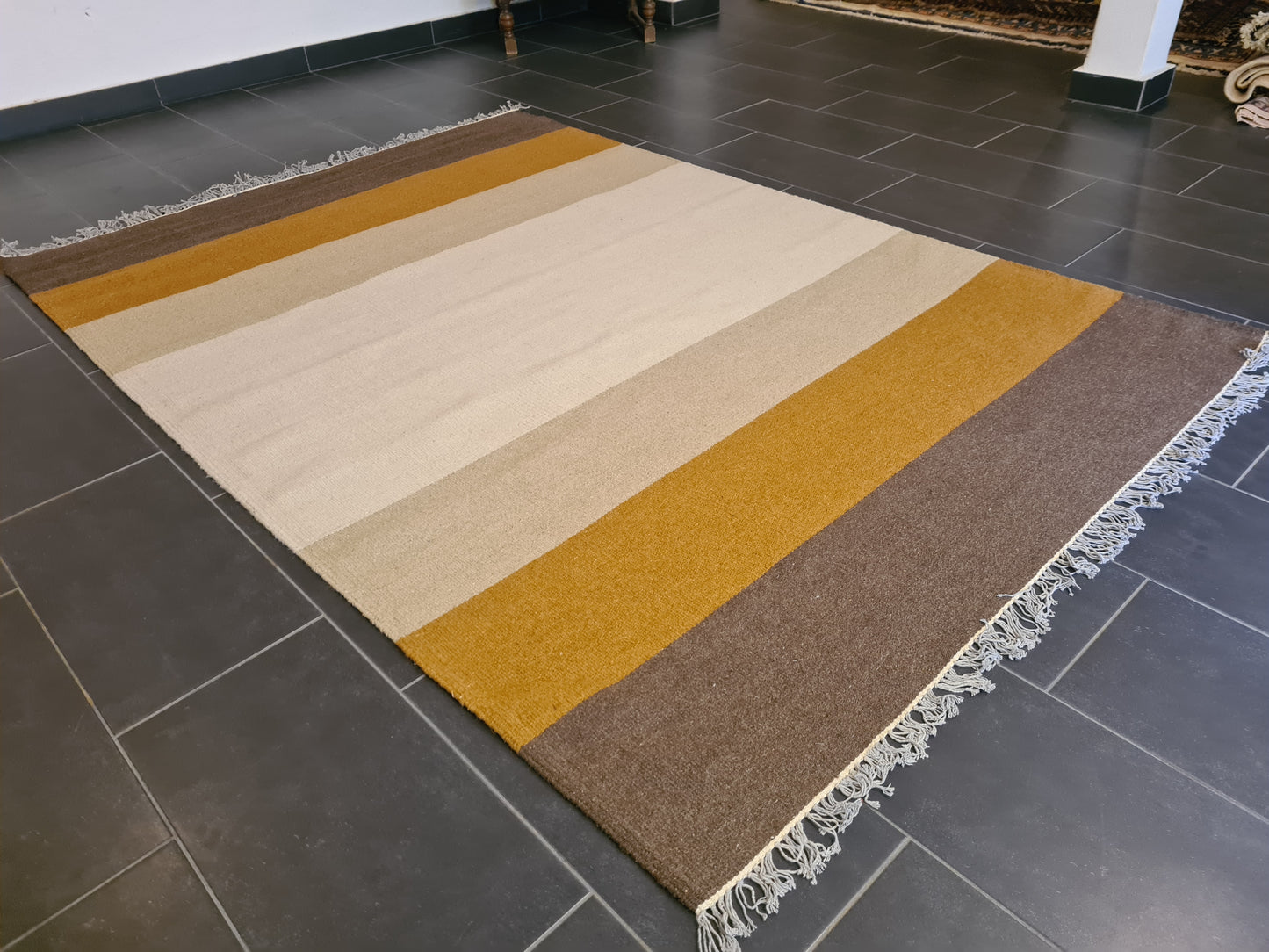 Feiner Handgeknüpfter Perser Teppich Kelim Orientteppich 246x170cm