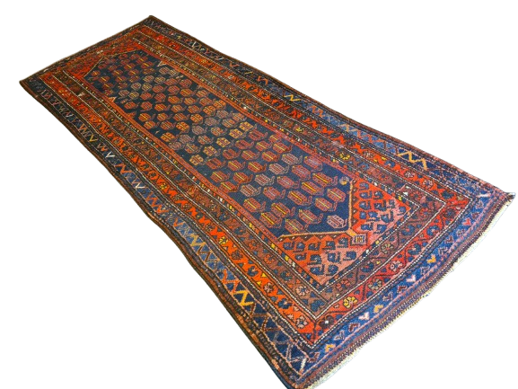 Antiker Handgeknüpfter Perser Teppich Bidjar Orientteppich 301x11cm