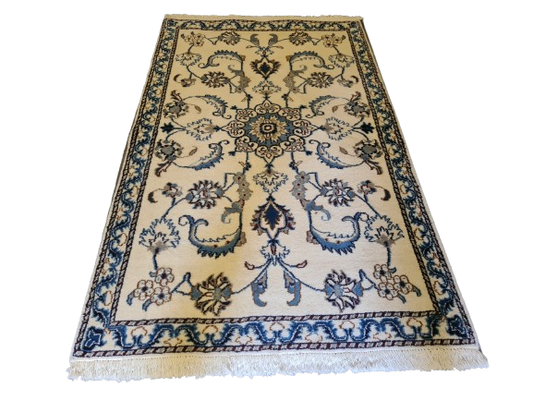 Hochwertiger Feiner Handgeknüpfter Perser Teppich Orientteppich Nain 143x89cm