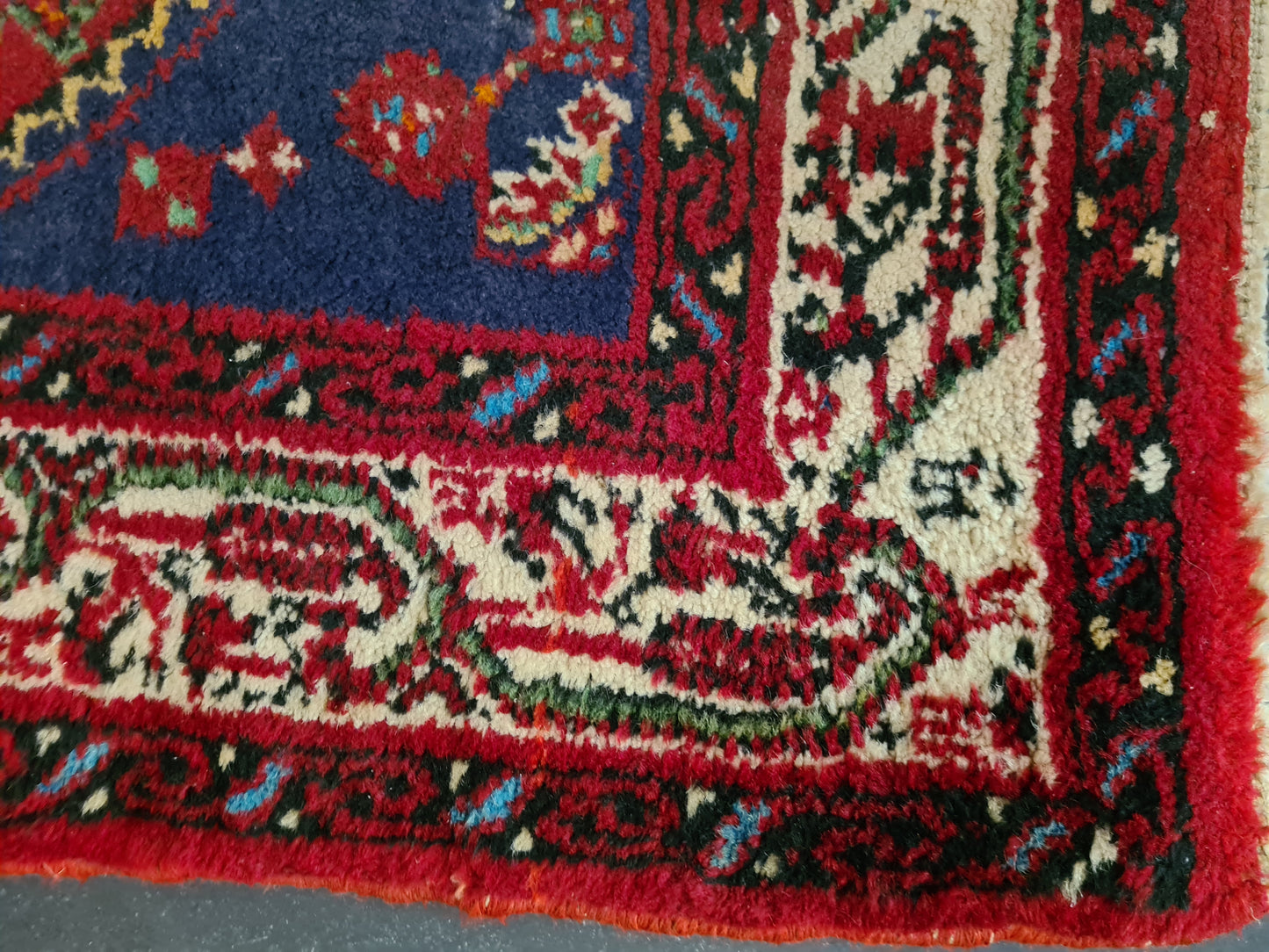 Antiker Handgeknüpfter Perserteppich Hamedan Orientteppich 152x114cm