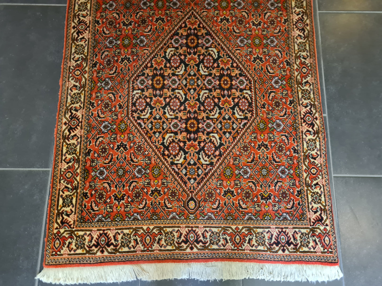 Hochwertiger Handgeknüpfter Perser Teppich Bidjar Orientteppich 250x90cm