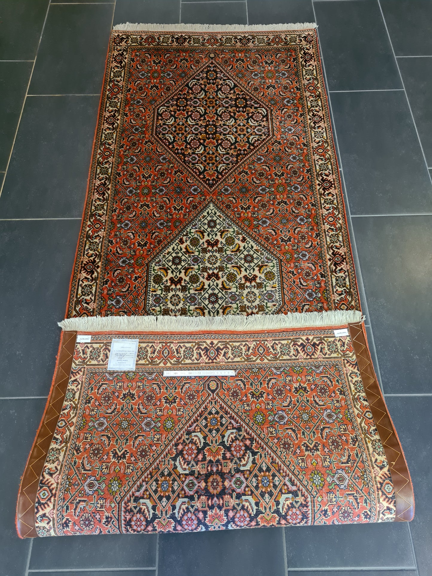 Hochwertiger Handgeknüpfter Perser Teppich Bidjar Orientteppich 250x90cm