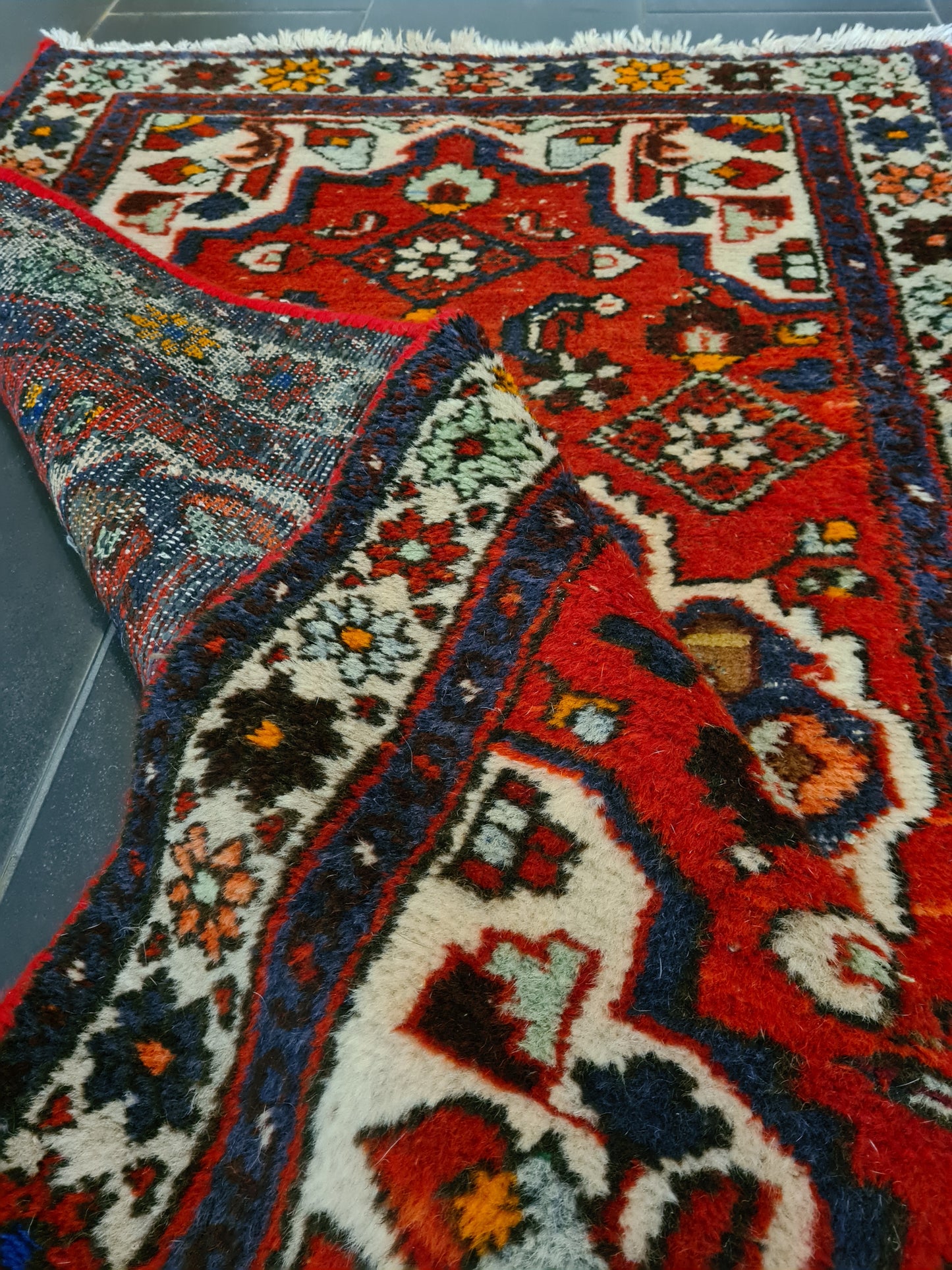 Antiker Handgeknüpfter Perser Teppich Orientteppich Malaya 160x91cm