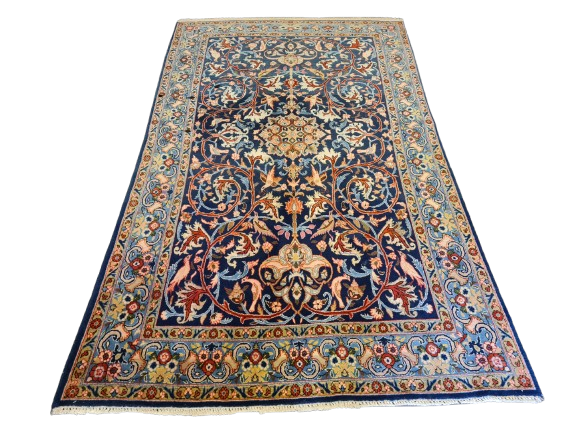 Königlicher Handgeknüpfter Perser Teppich Sarough Orientteppich 228x135cm