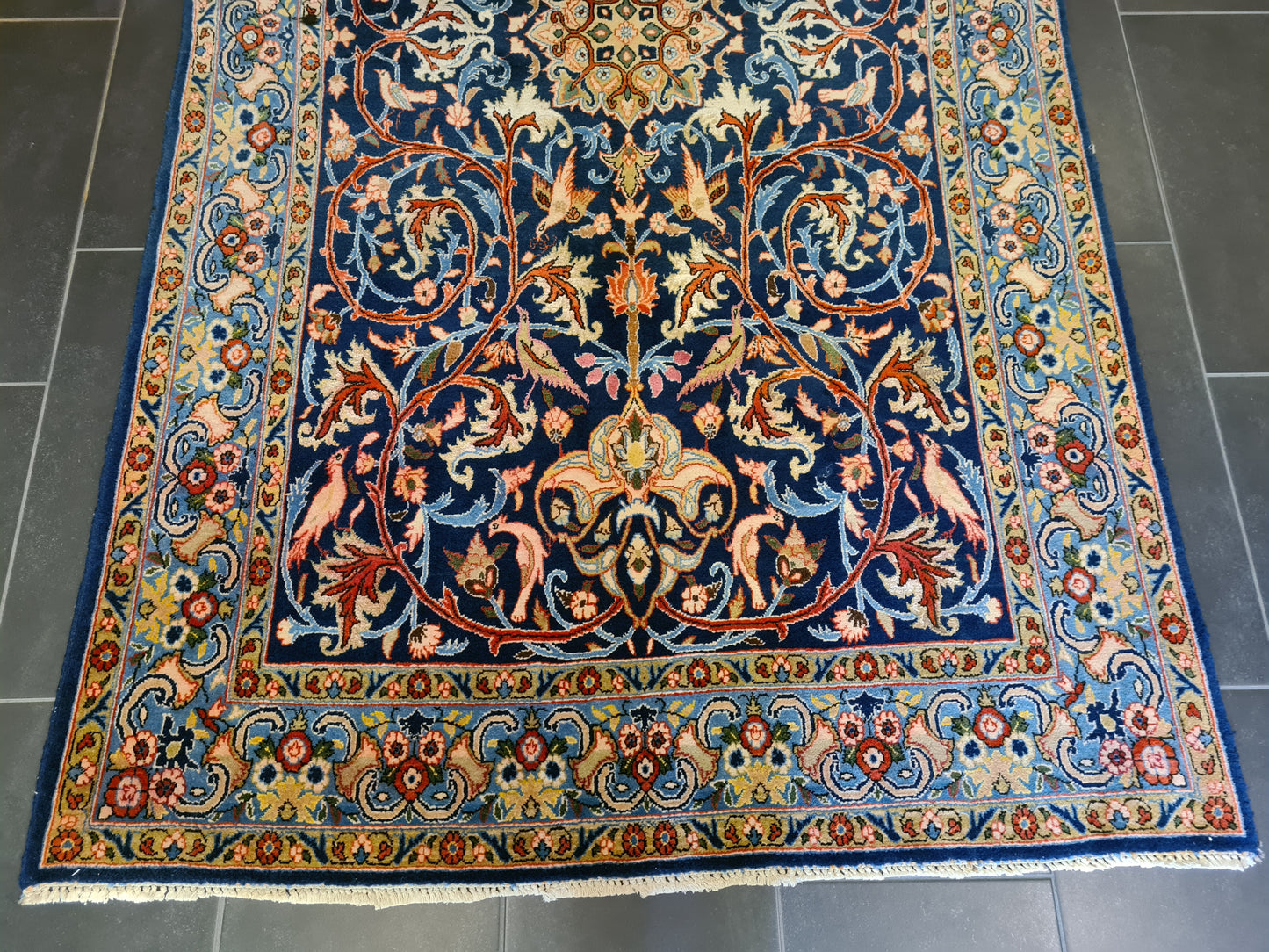 Königlicher Handgeknüpfter Perser Teppich Sarough Orientteppich 228x135cm