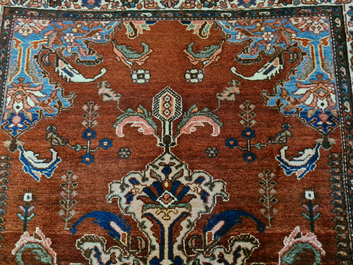 Antiker Feiner Handgeknüpfter Perser Teppich Isfahan Najafabad 160x110cm