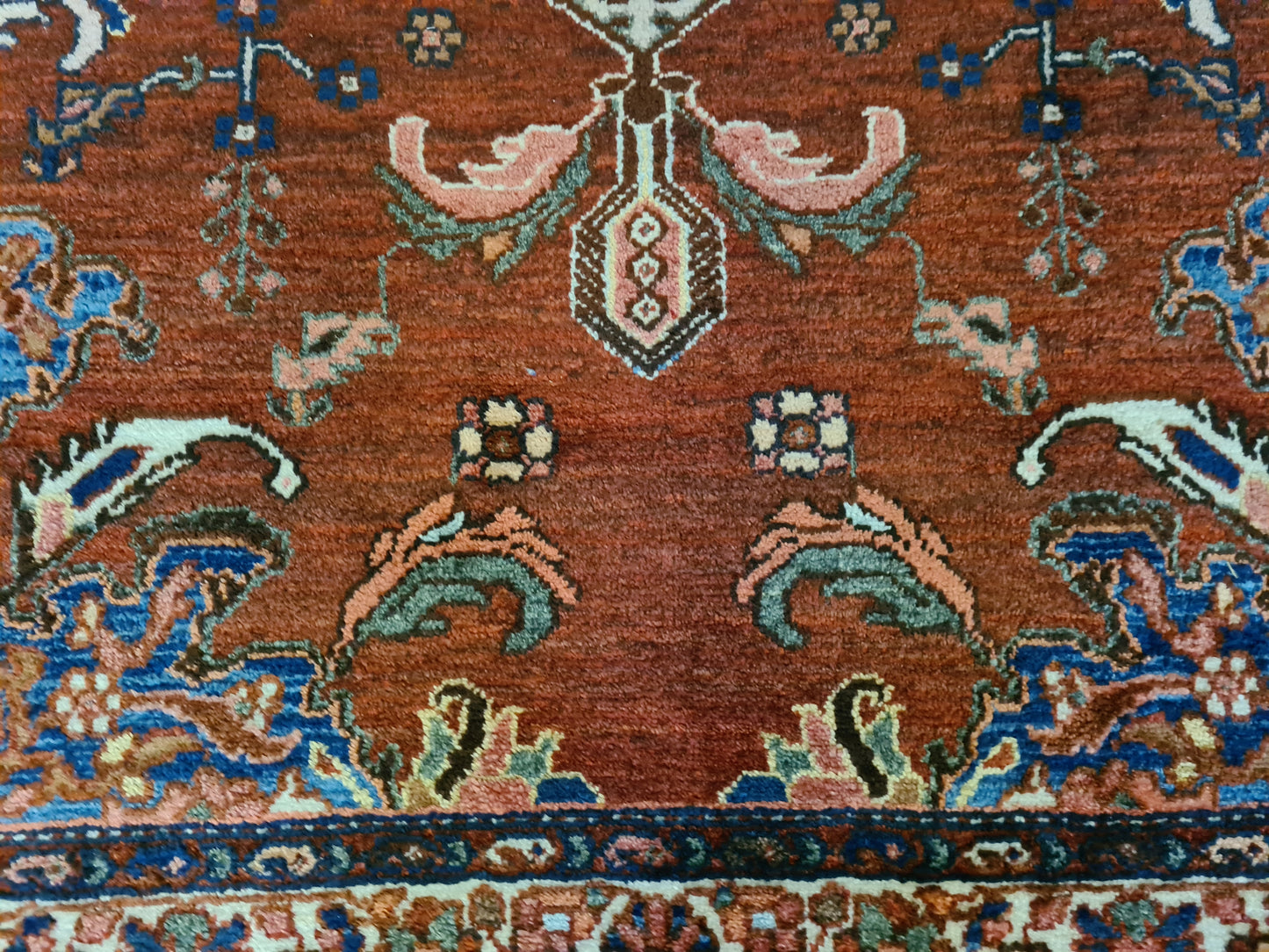 Antiker Feiner Handgeknüpfter Perser Teppich Isfahan Najafabad 160x110cm