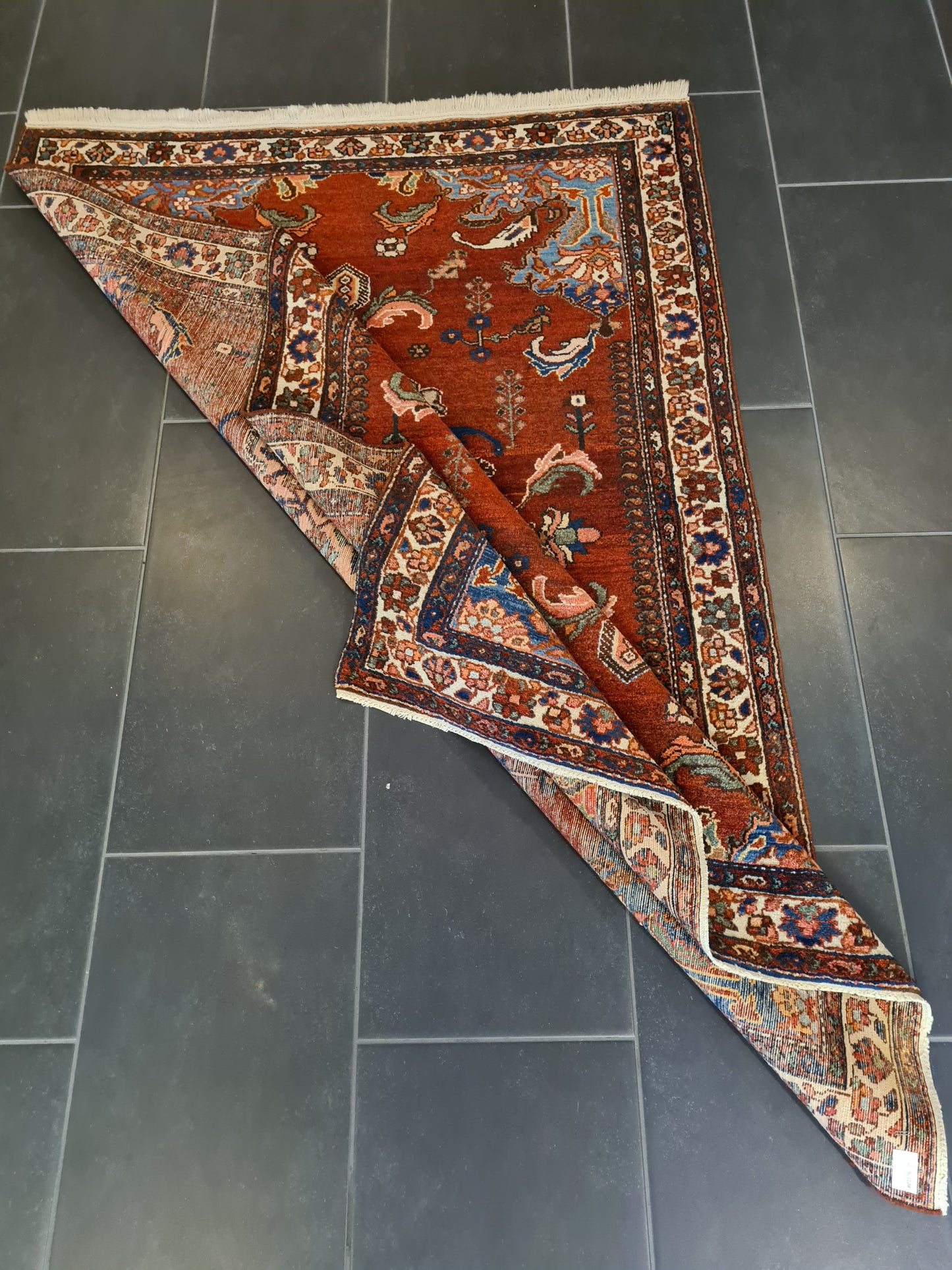 Antiker Feiner Handgeknüpfter Perser Teppich Isfahan Najafabad 160x110cm