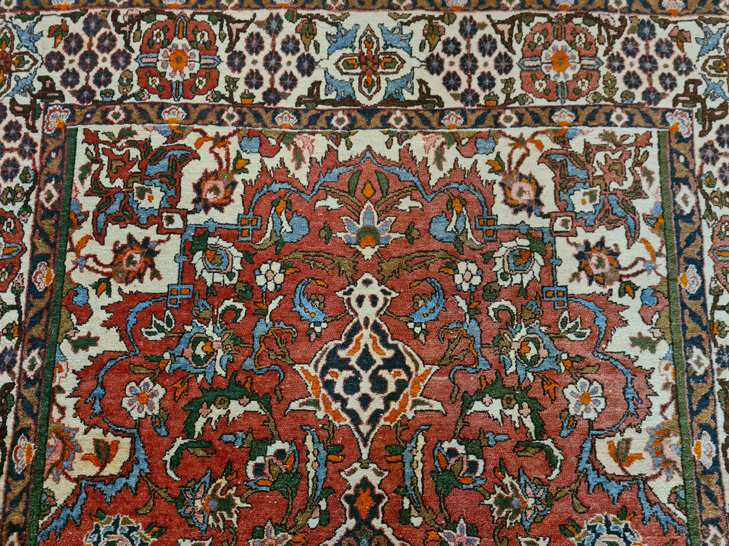 Hochwertig Feiner Handgeknüpfter Perserteppich Isfahan Najafabad Orientteppich 227x143 cm