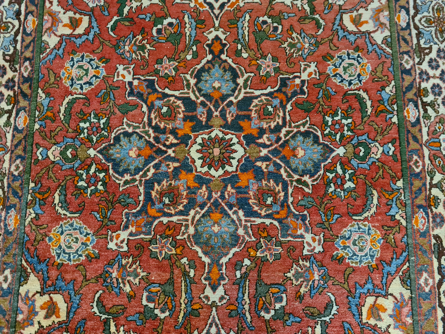 Hochwertig Feiner Handgeknüpfter Perserteppich Isfahan Najafabad Orientteppich 227x143 cm