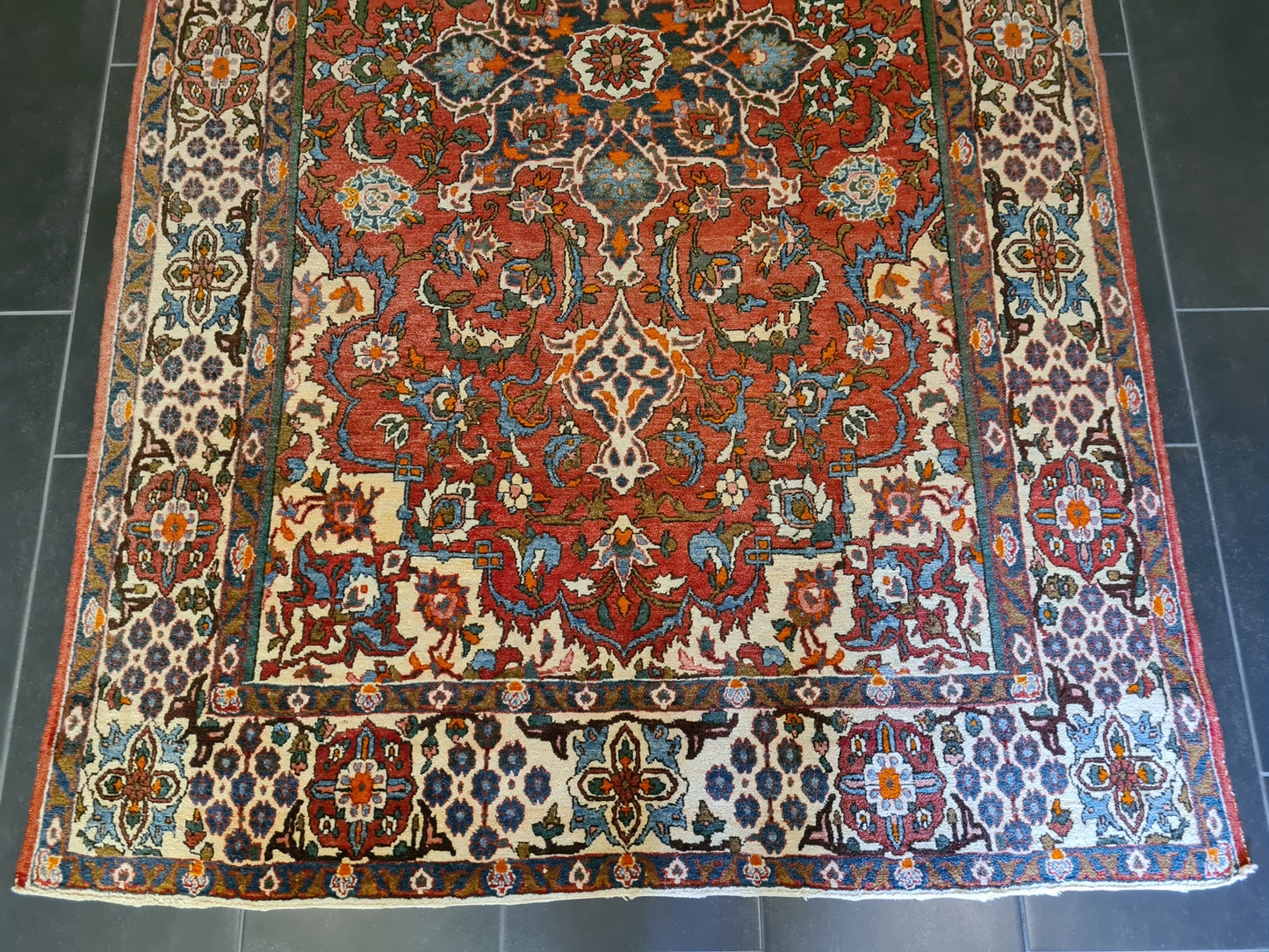 Hochwertig Feiner Handgeknüpfter Perserteppich Isfahan Najafabad Orientteppich 227x143 cm