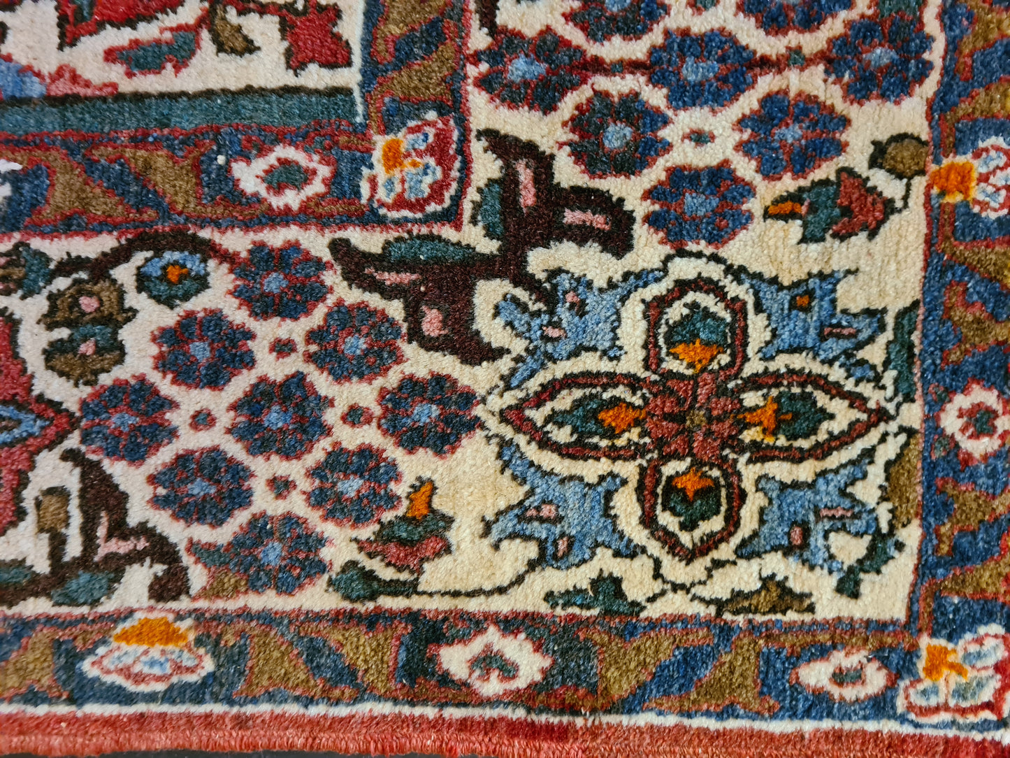 Hochwertig Feiner Handgeknüpfter Perserteppich Isfahan Najafabad Orientteppich 227x143 cm