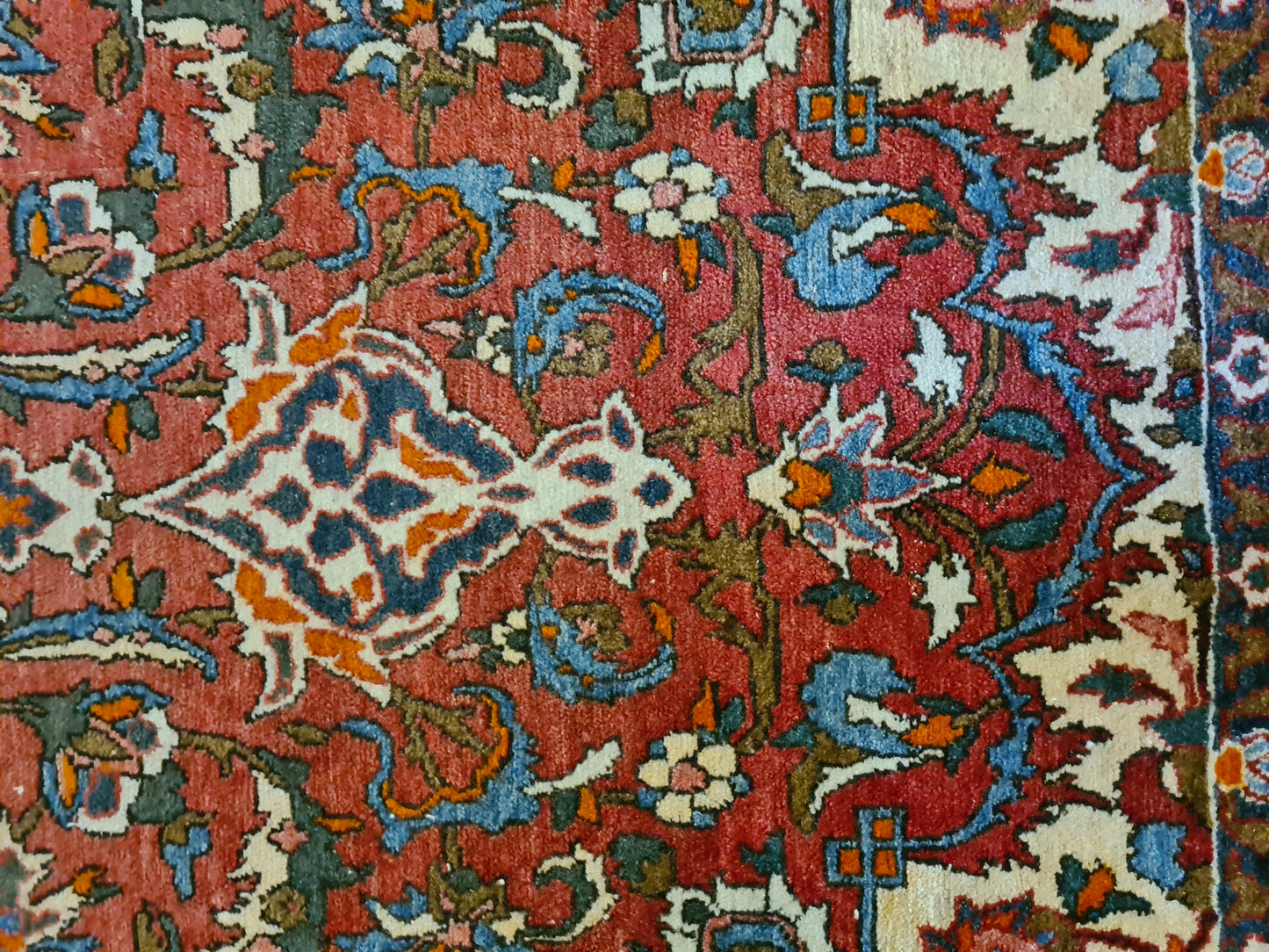 Hochwertig Feiner Handgeknüpfter Perserteppich Isfahan Najafabad Orientteppich 227x143 cm