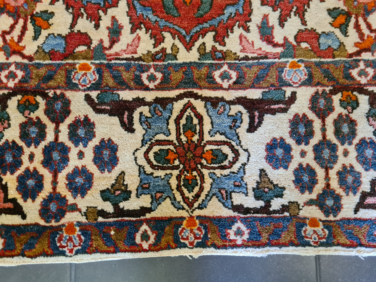 Hochwertig Feiner Handgeknüpfter Perserteppich Isfahan Najafabad Orientteppich 227x143 cm