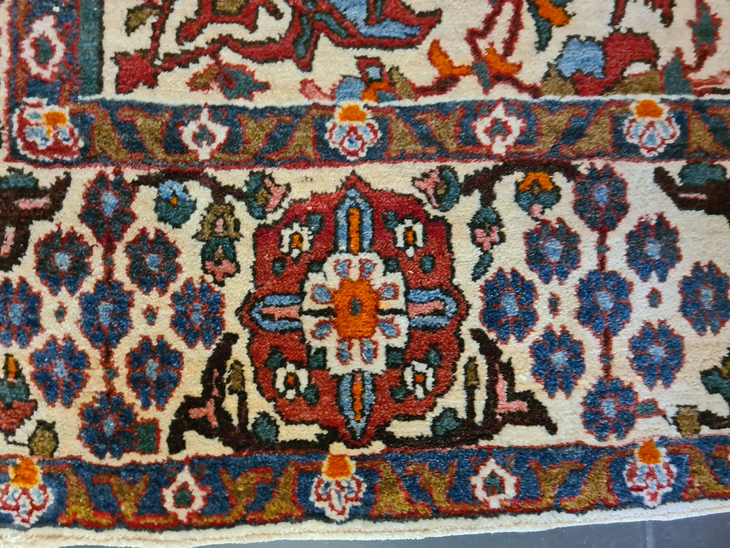 Hochwertig Feiner Handgeknüpfter Perserteppich Isfahan Najafabad Orientteppich 227x143 cm