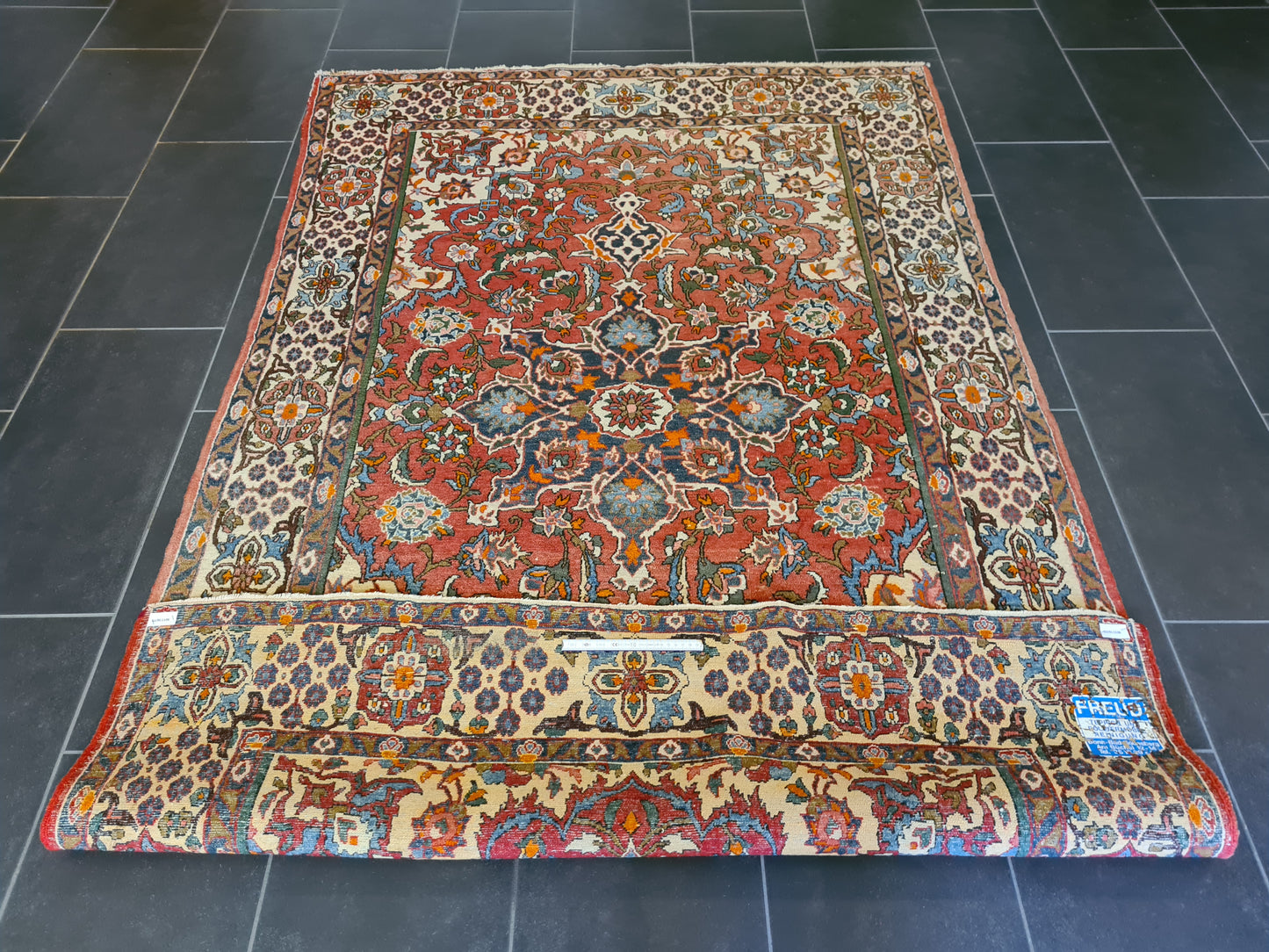 Hochwertig Feiner Handgeknüpfter Perserteppich Isfahan Najafabad Orientteppich 227x143 cm