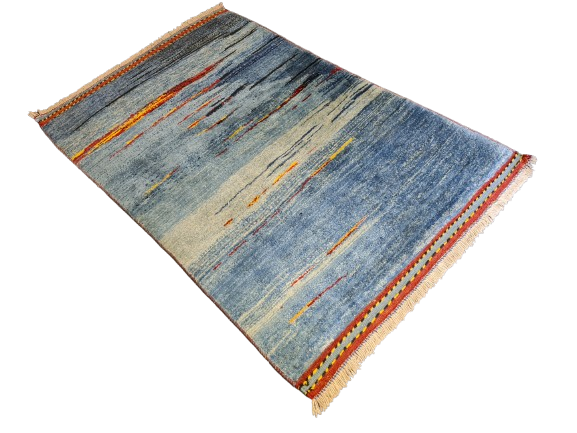 Dekorativer Handgeknüpfter Perser Teppich Orientteppich Gabbeh 160x102cm