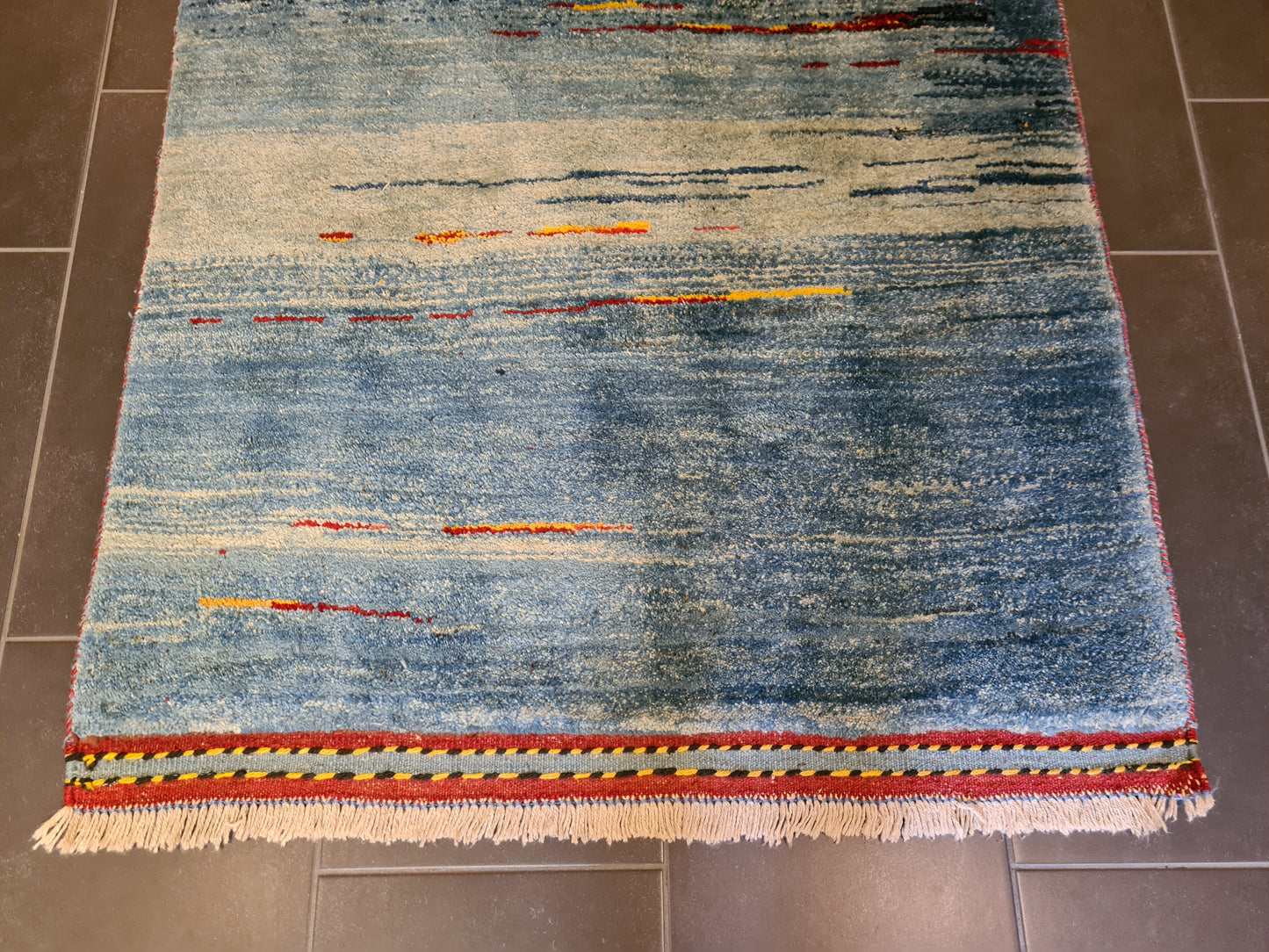 Dekorativer Handgeknüpfter Perser Teppich Orientteppich Gabbeh 160x102cm