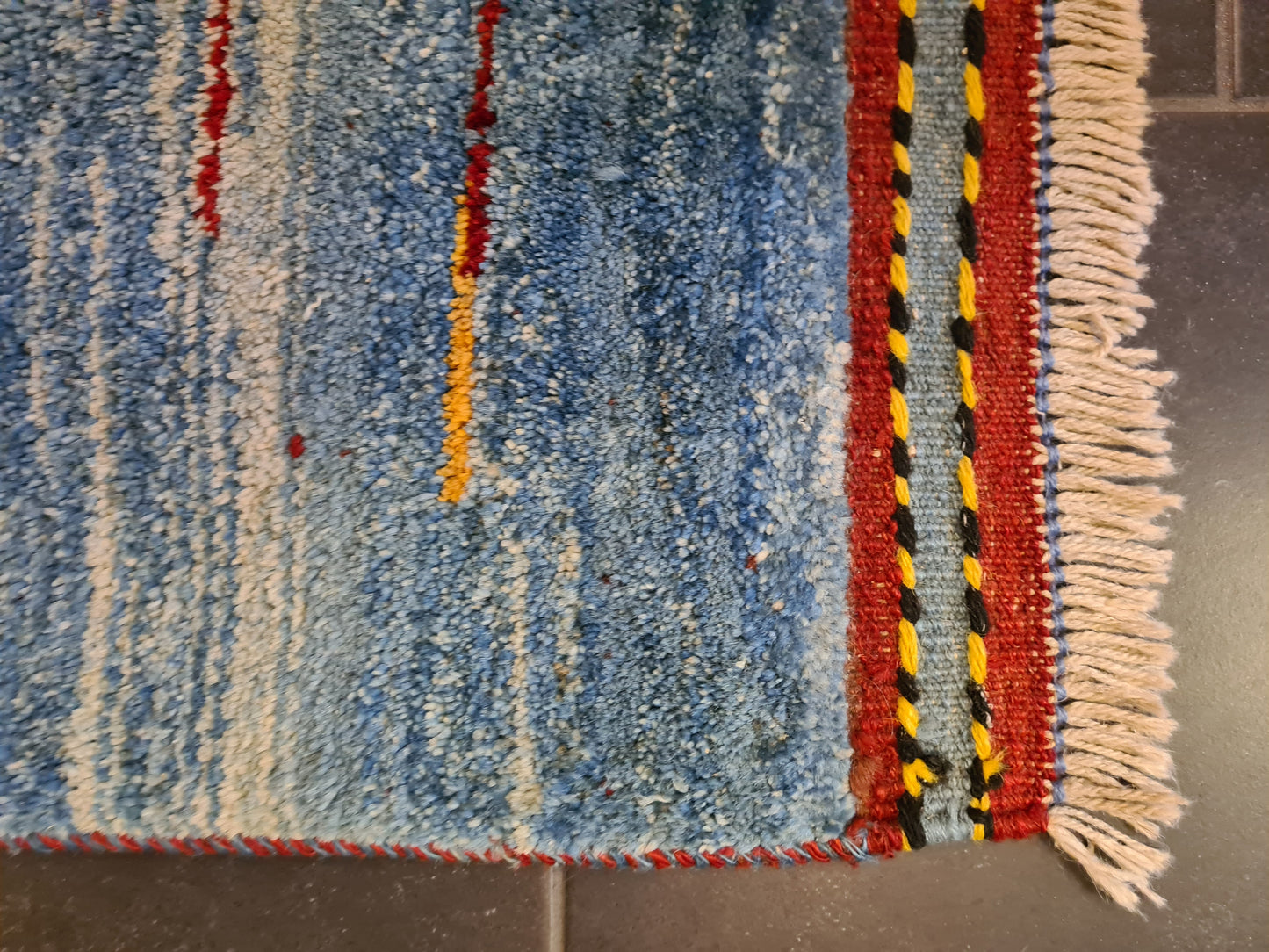 Dekorativer Handgeknüpfter Perser Teppich Orientteppich Gabbeh 160x102cm