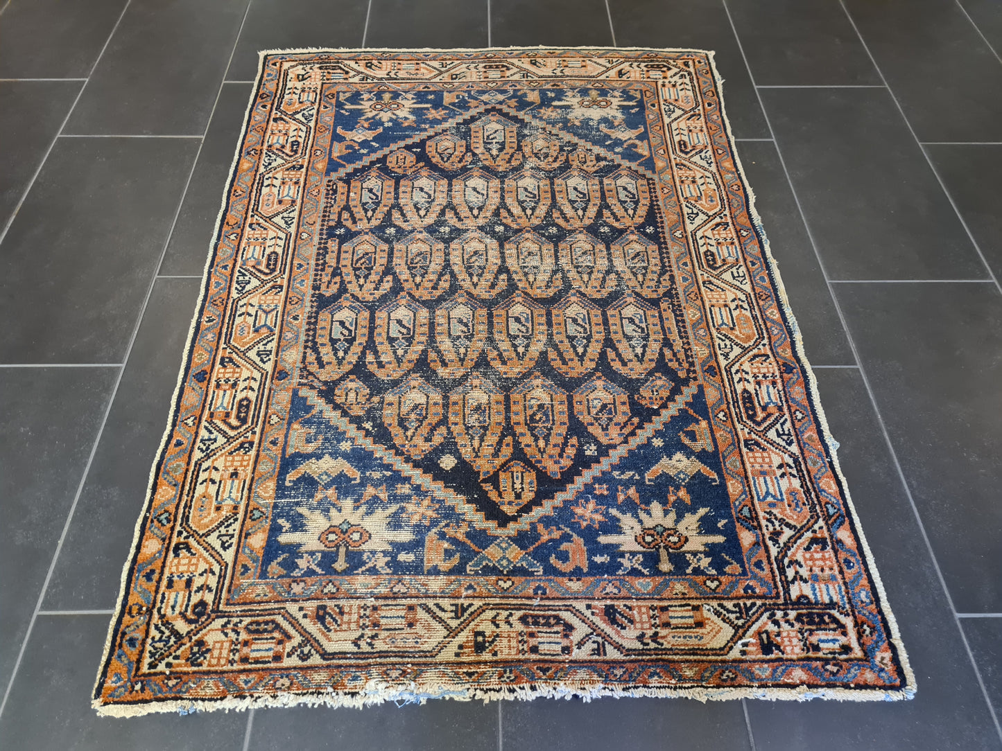 Antiker Handgeknüpfter Perser Teppich Malaya Sammlerstück Orientteppich 146x103cm