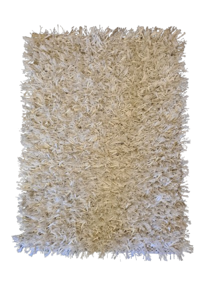 Moderner Handgeknüpfter Orientteppich Dekorativer Shaggy-Teppich 64x48cm