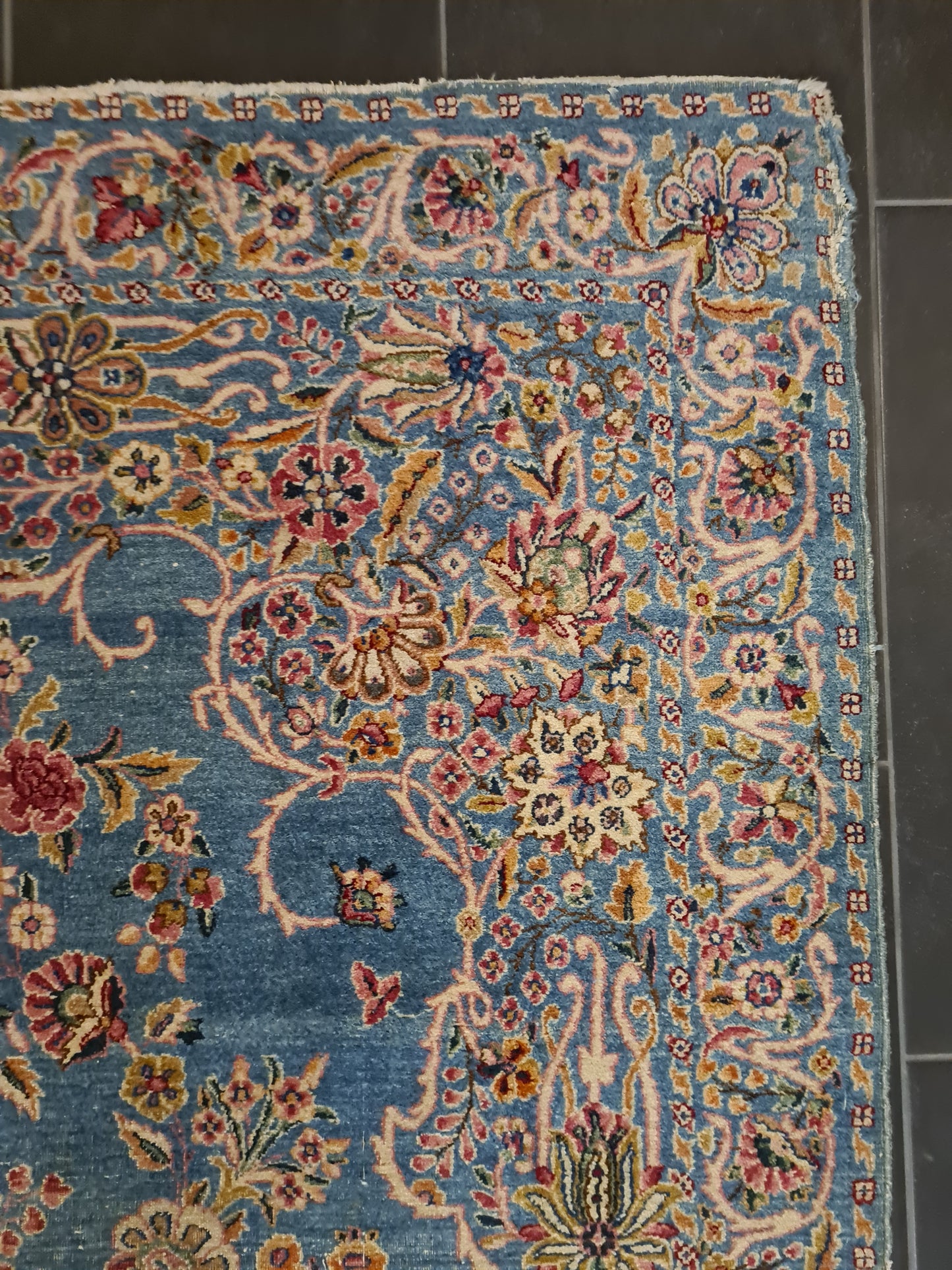 Königlicher Wertvoller Handgeknüpfter Perser Teppich Kirman Orientteppich Sammlerstück 286x181cm