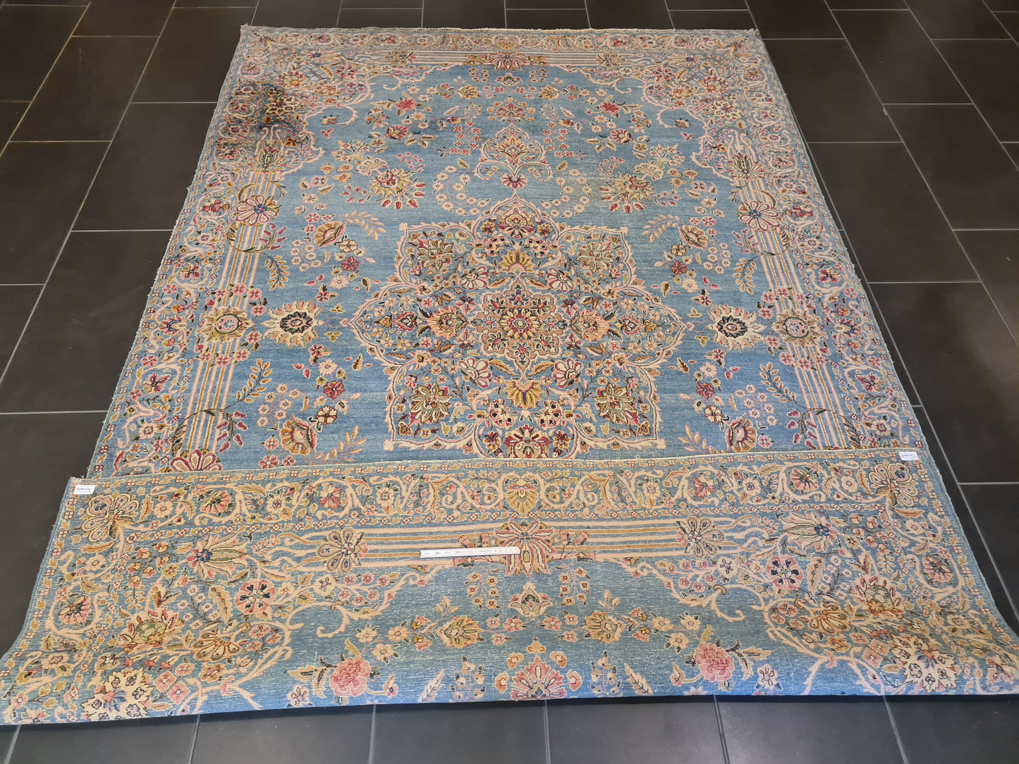 Königlicher Wertvoller Handgeknüpfter Perser Teppich Kirman Orientteppich Sammlerstück 286x181cm