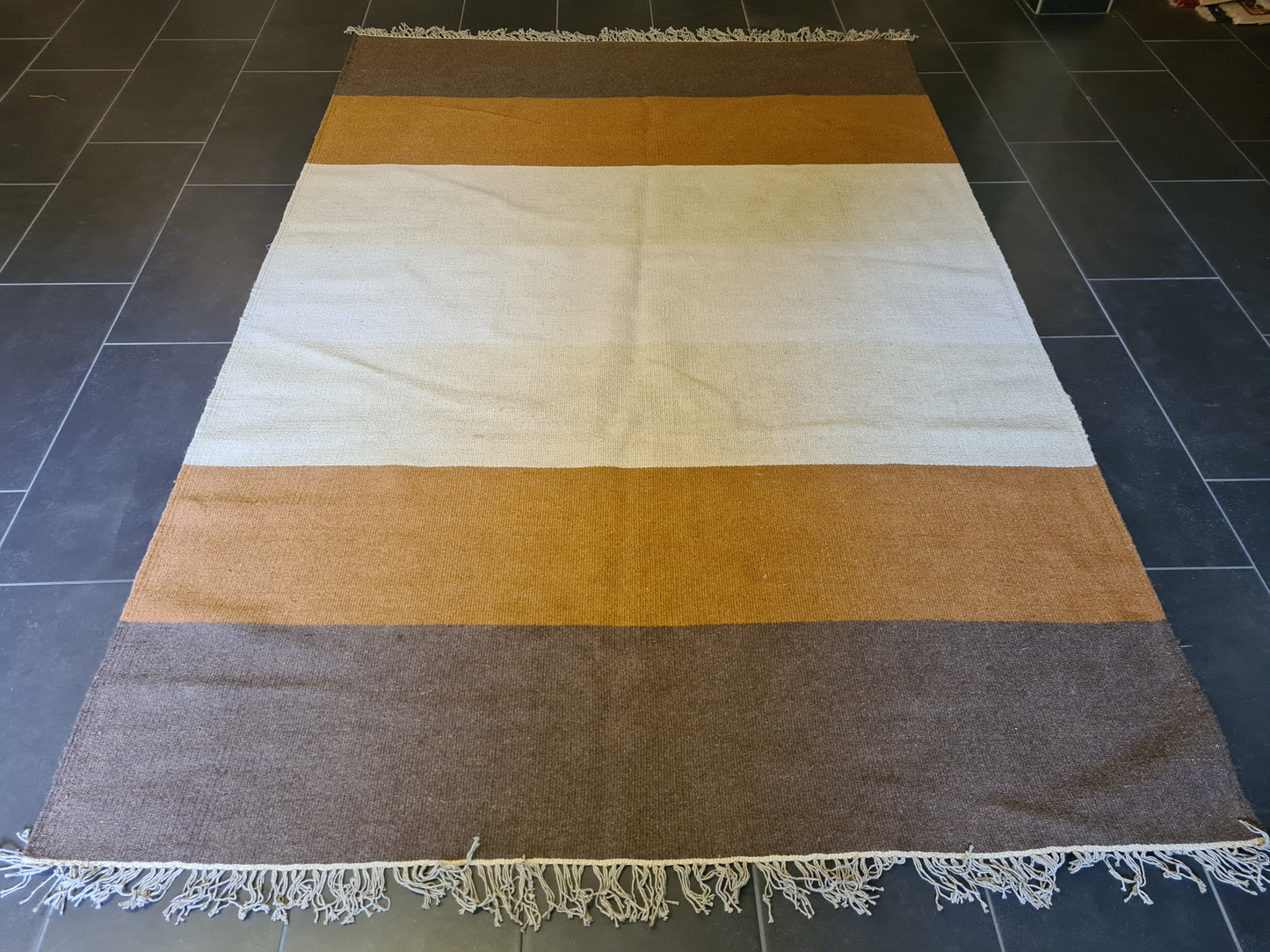 Moderner Handgeknüpfter Orientteppich Kelim Teppich 240x167cm