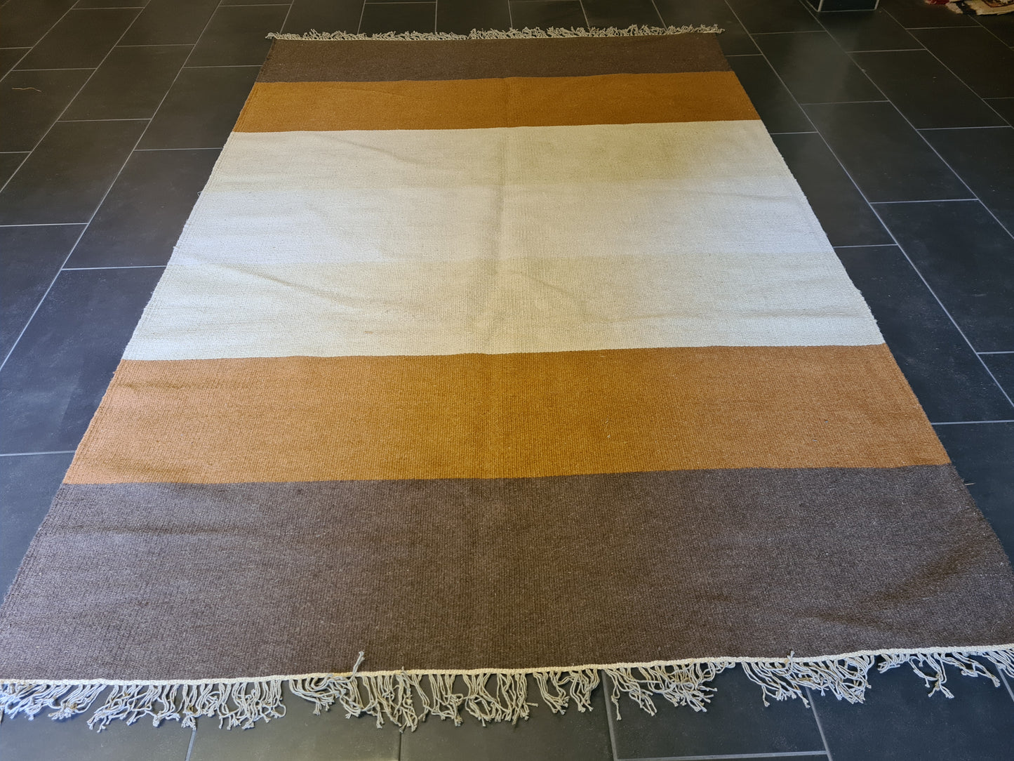 Moderner Handgeknüpfter Orientteppich Kelim Teppich 240x167cm