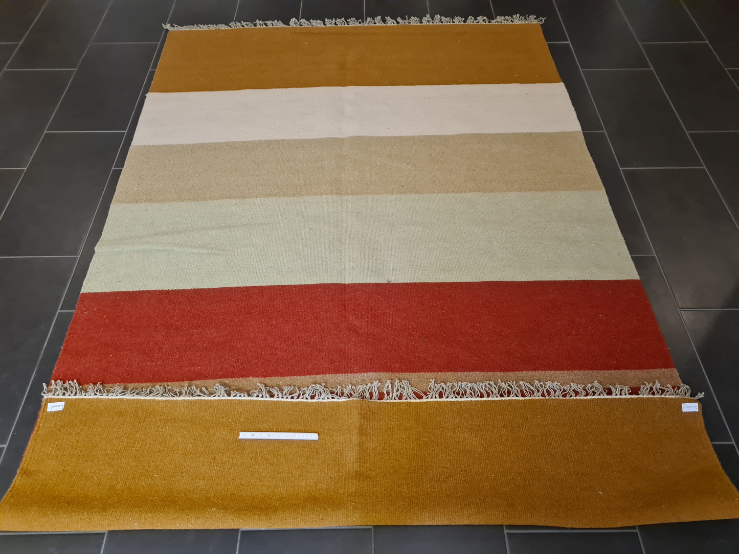 Dekorativer Moderner Handgeknüpfter Orientteppich Kelim 249x169cm