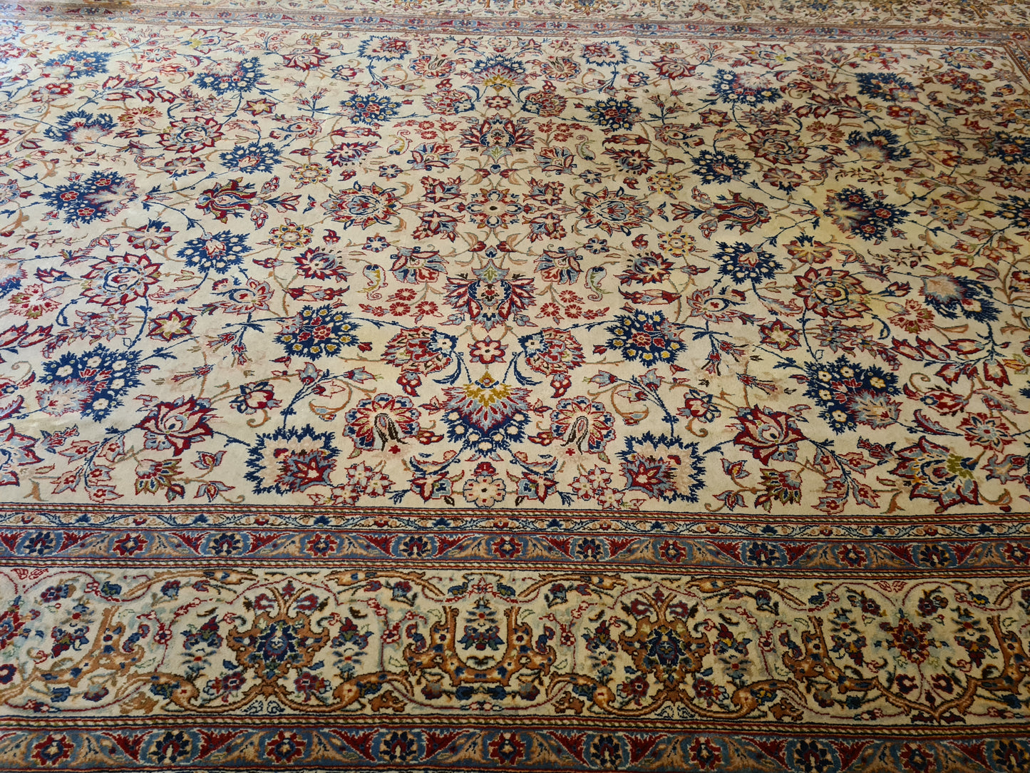 KöniglicherHandgeknüpfter Perser Teppich Keshan Orientteppich 410x260cm