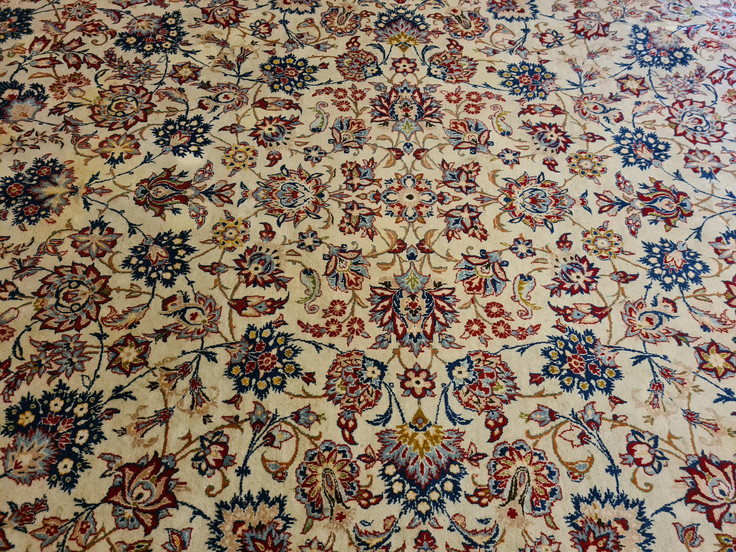 KöniglicherHandgeknüpfter Perser Teppich Keshan Orientteppich 410x260cm