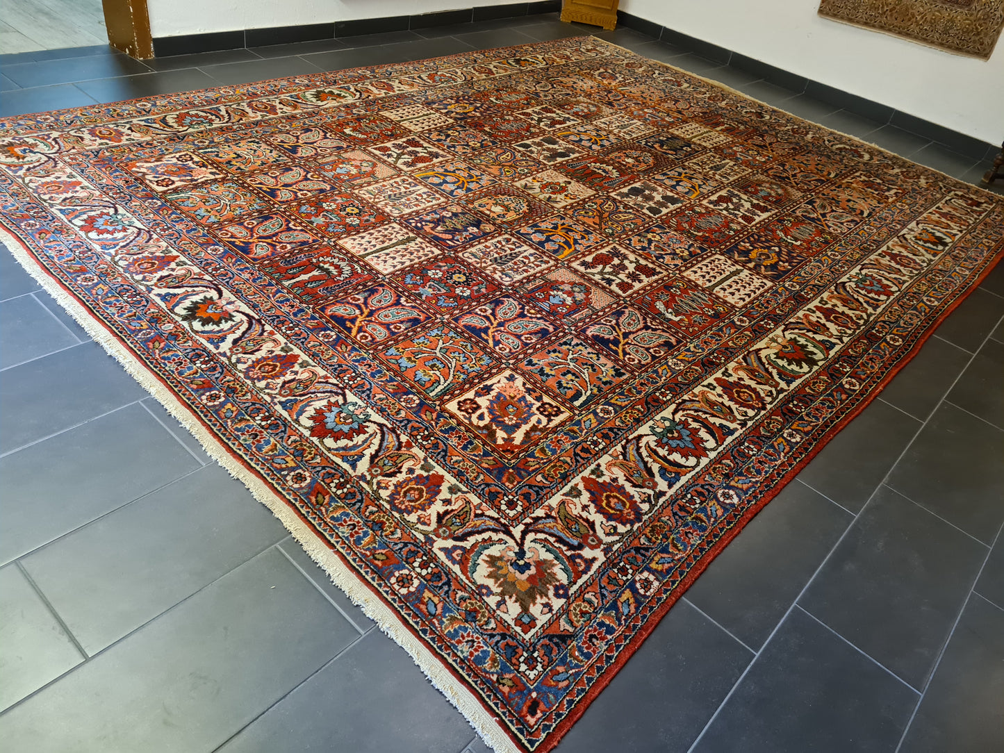 Antiker Feiner Handgeknüpfter Perser Teppich Bachtiar Orientteppich 420x320cm