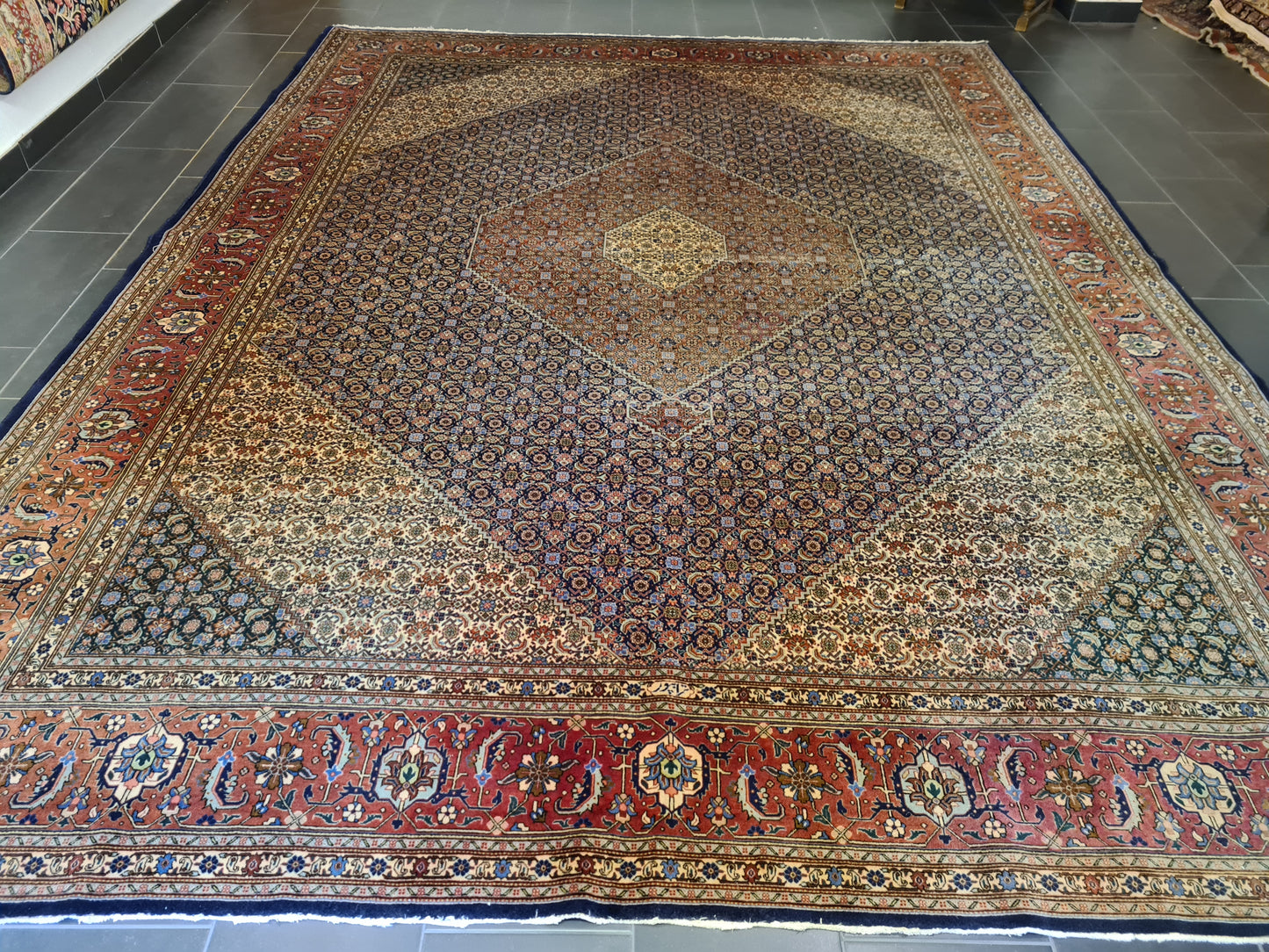 Königlicher Feiner Handgeknüpfter Perser Teppich Tabriz Orientteppich 400x300cm