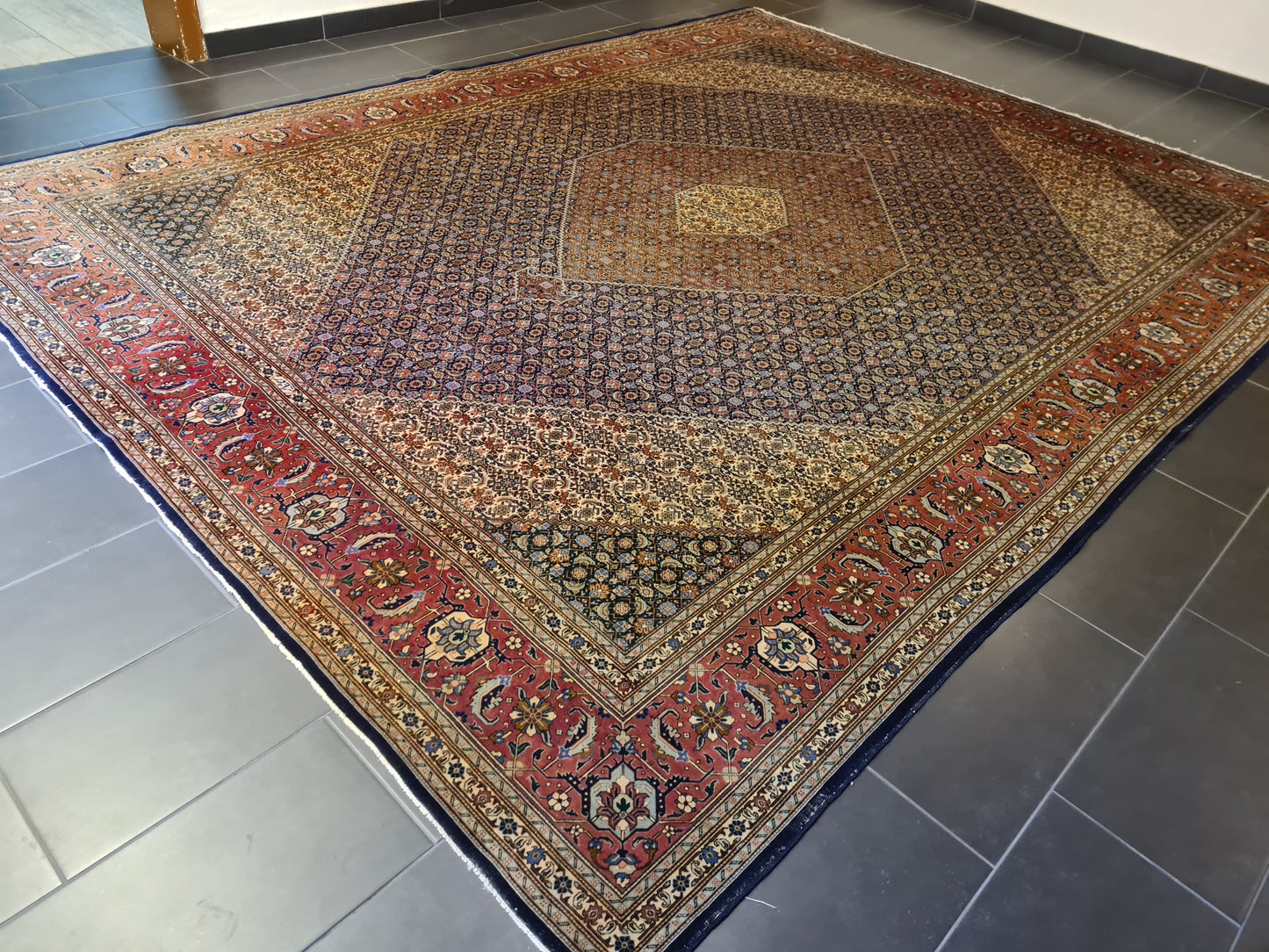 Königlicher Feiner Handgeknüpfter Perser Teppich Tabriz Orientteppich 400x300cm